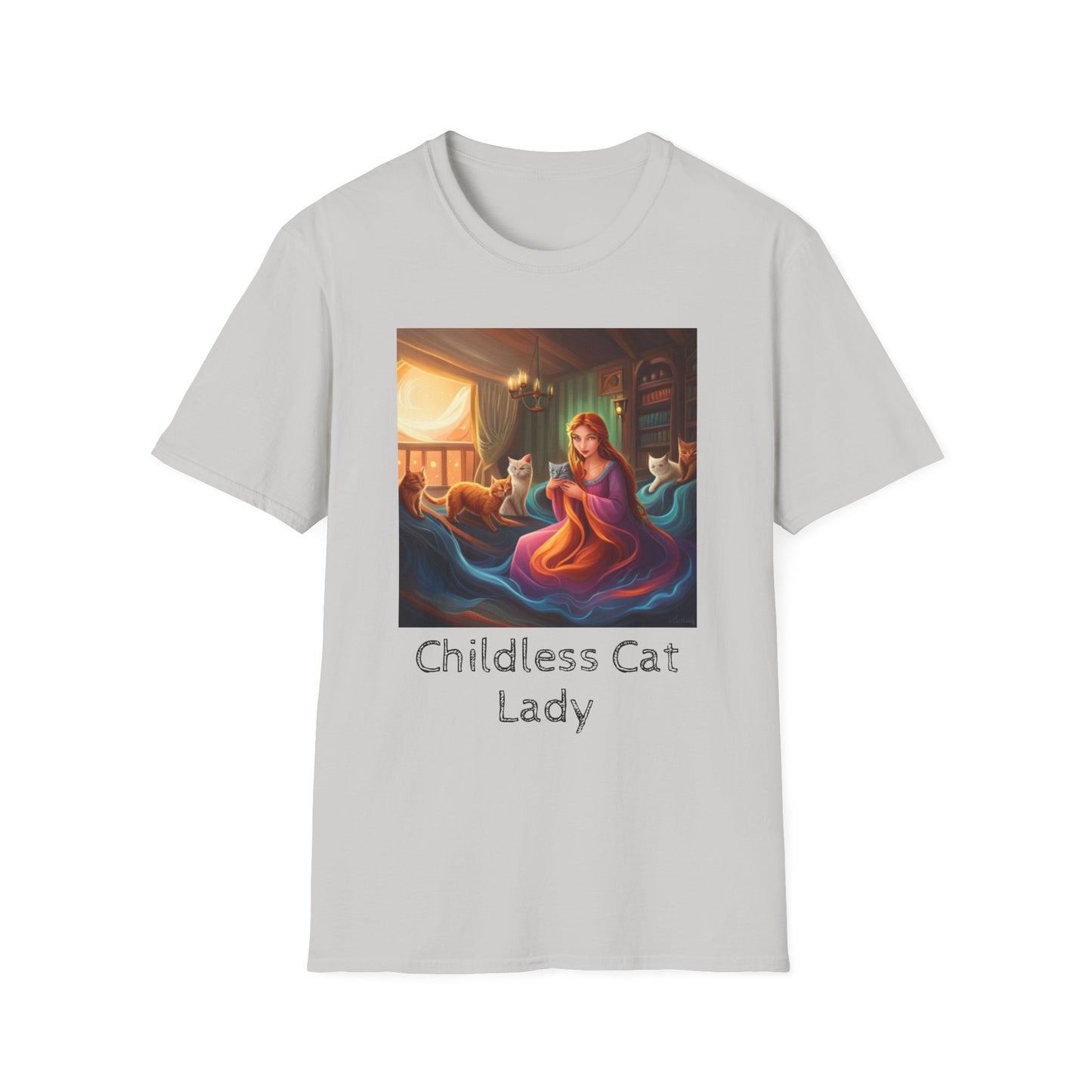 Childless Cat Lady T-Shirt - Unisex Softstyle