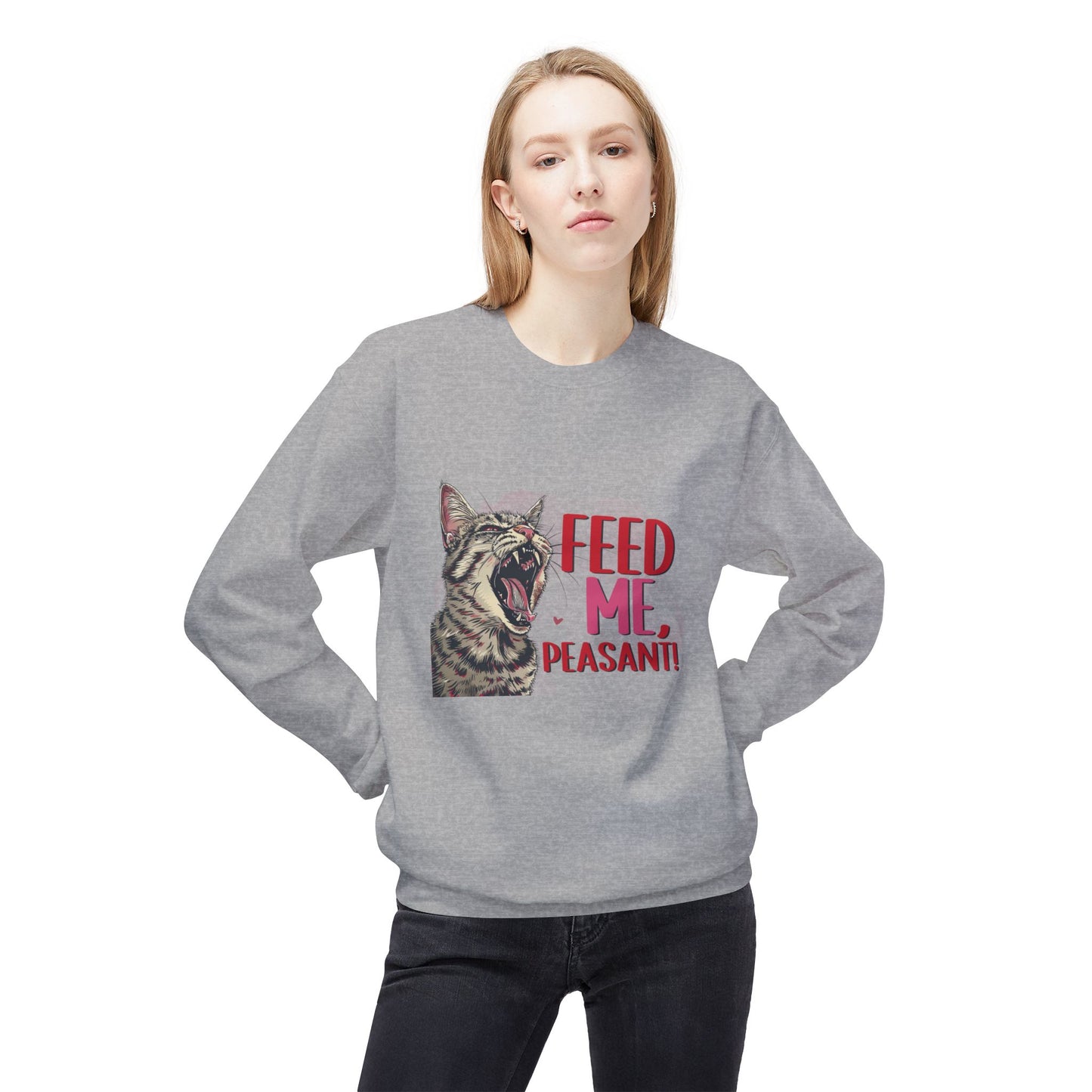 Cat Lover Sweatshirt - Feed Me Cat Shirt