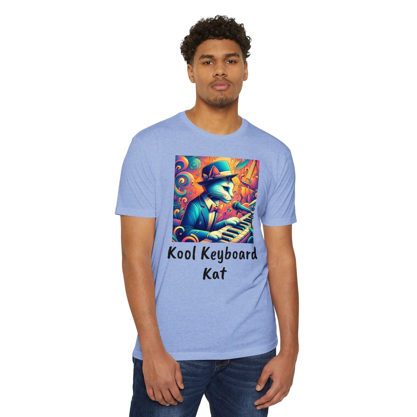 Kool Keyboard Kat Unisex CVC Jersey T-shirt