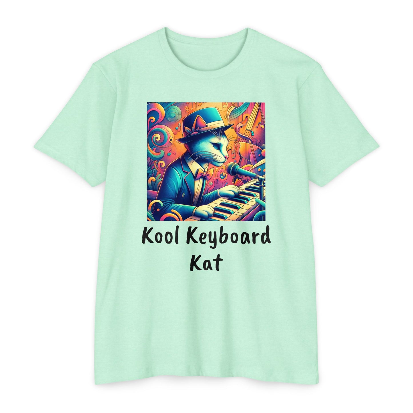 Kool Keyboard Kat Unisex CVC Jersey T-shirt