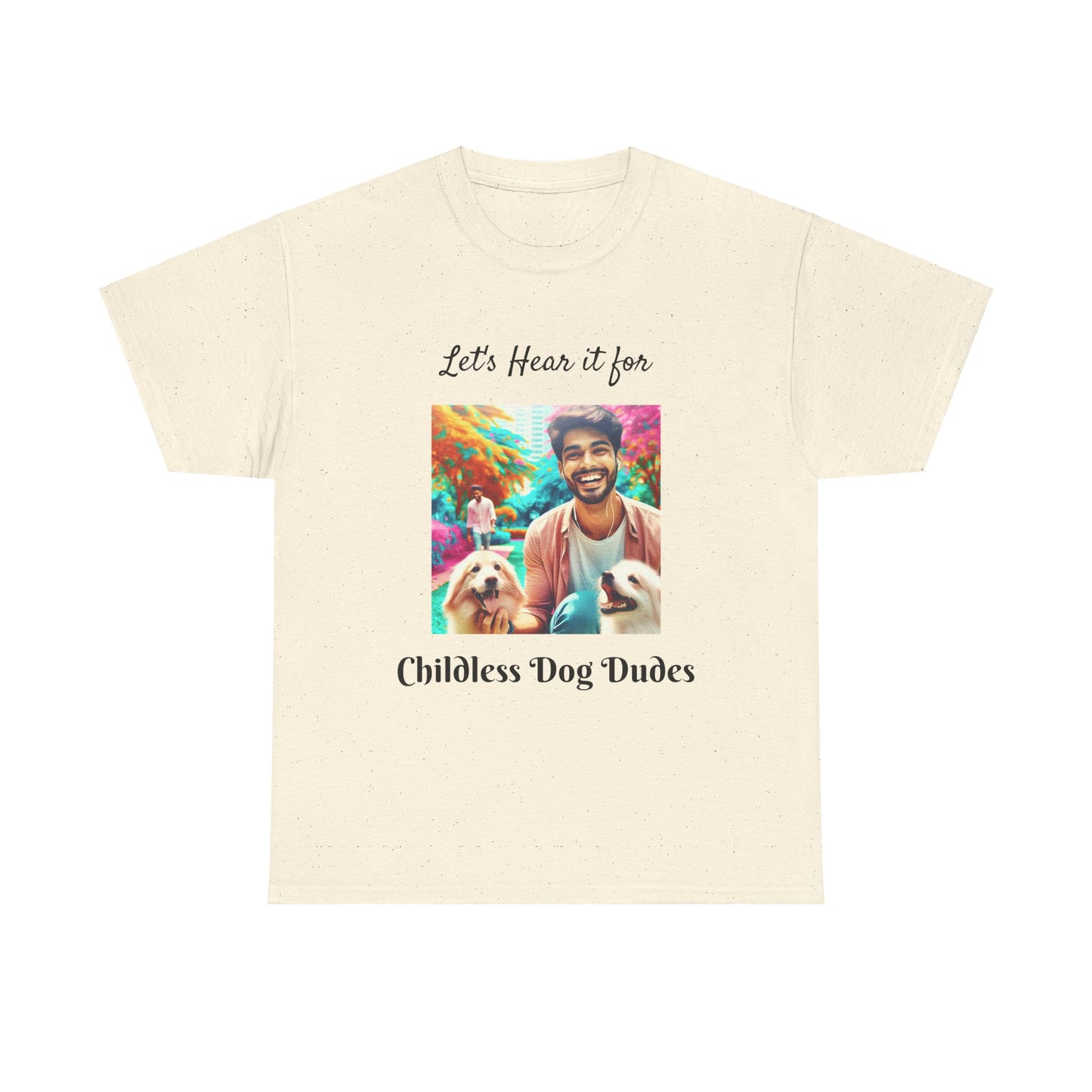 Dog Dudes Unisex Tee - Handsome Young Guy with Dogs