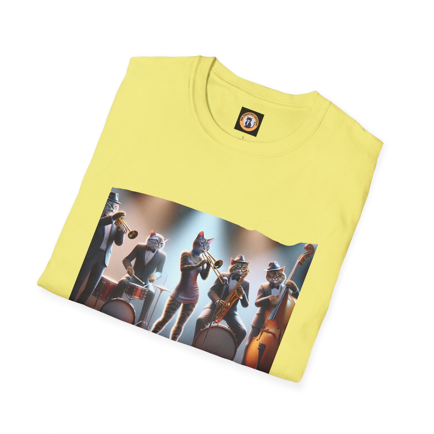 The Cats in the Band Unisex Softstyle T-Shirt - Casual Comfort for Everyday Wear
