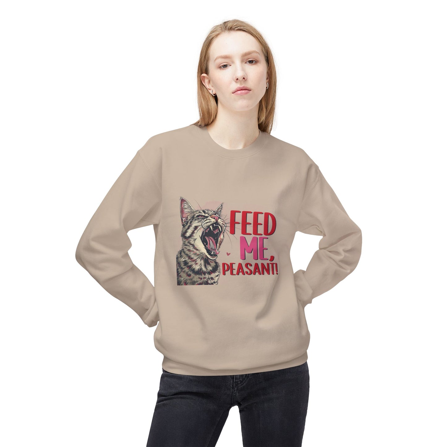 Cat Lover Sweatshirt - Feed Me Cat Shirt