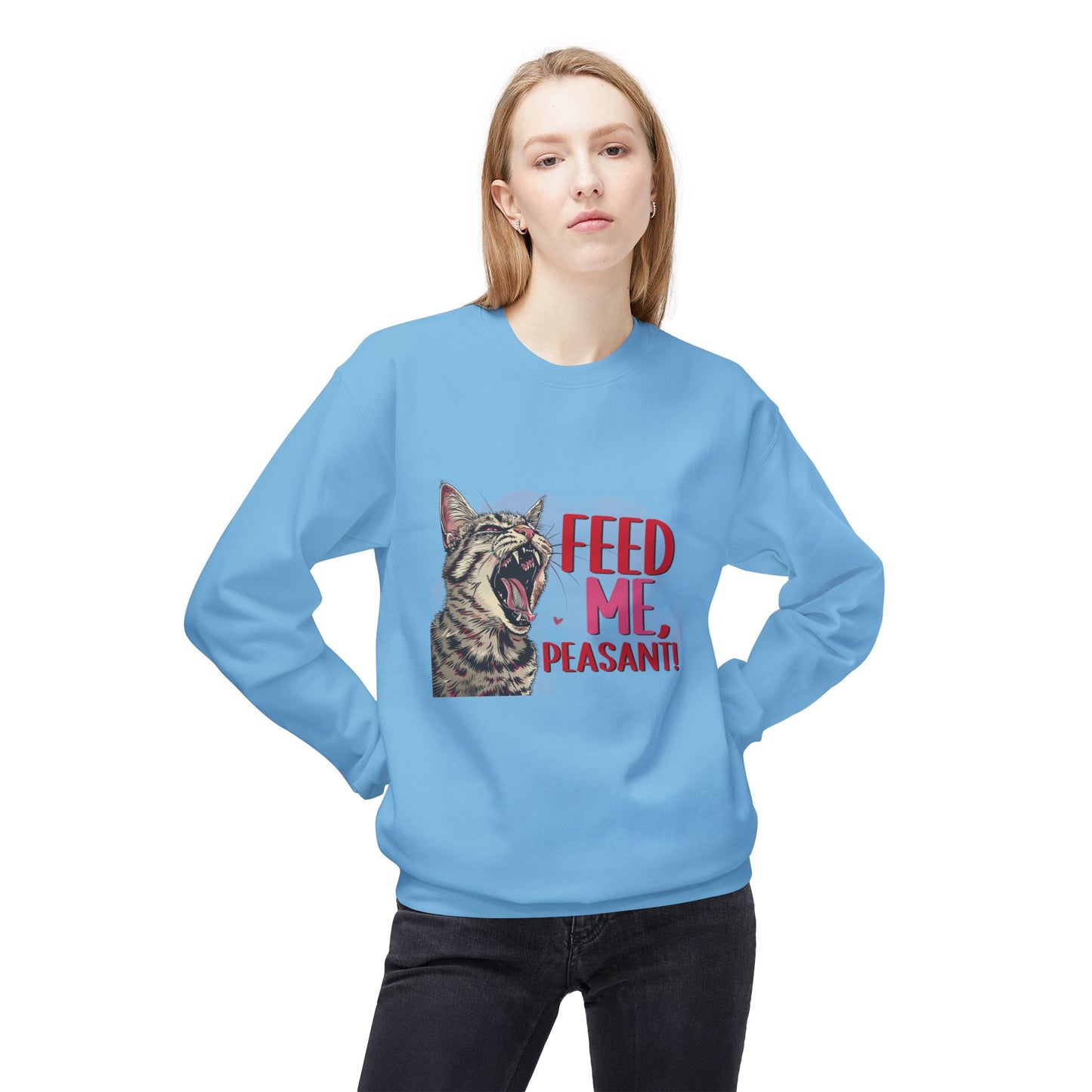Cat Lover Sweatshirt - Feed Me Cat Shirt