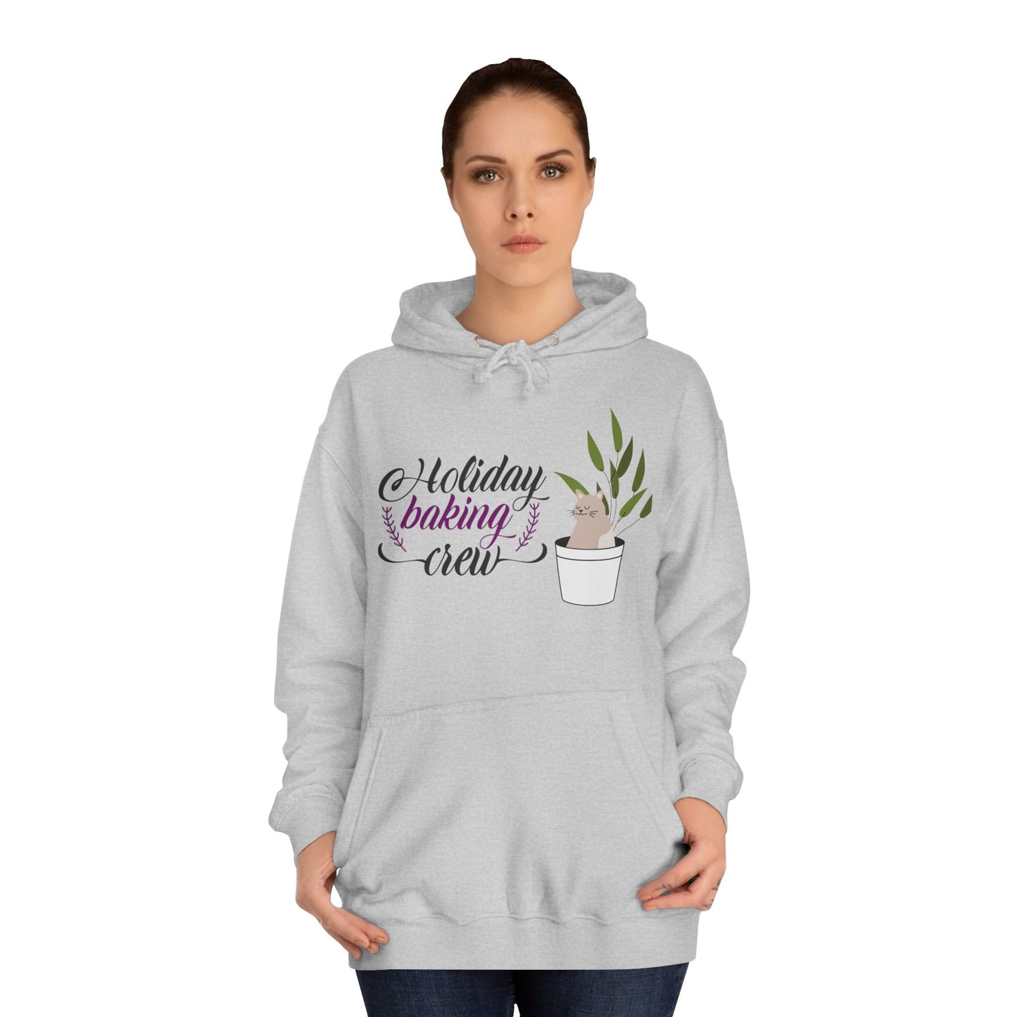 Cat Themed Holiday Baking Crew Hoodie