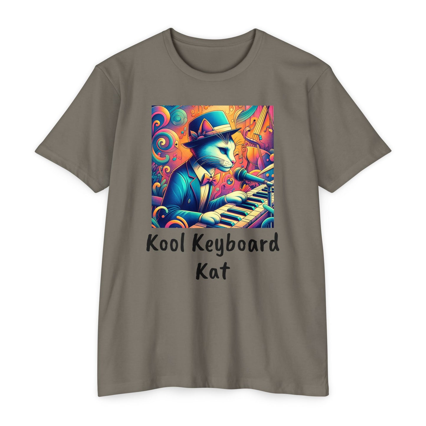Kool Keyboard Kat Unisex CVC Jersey T-shirt