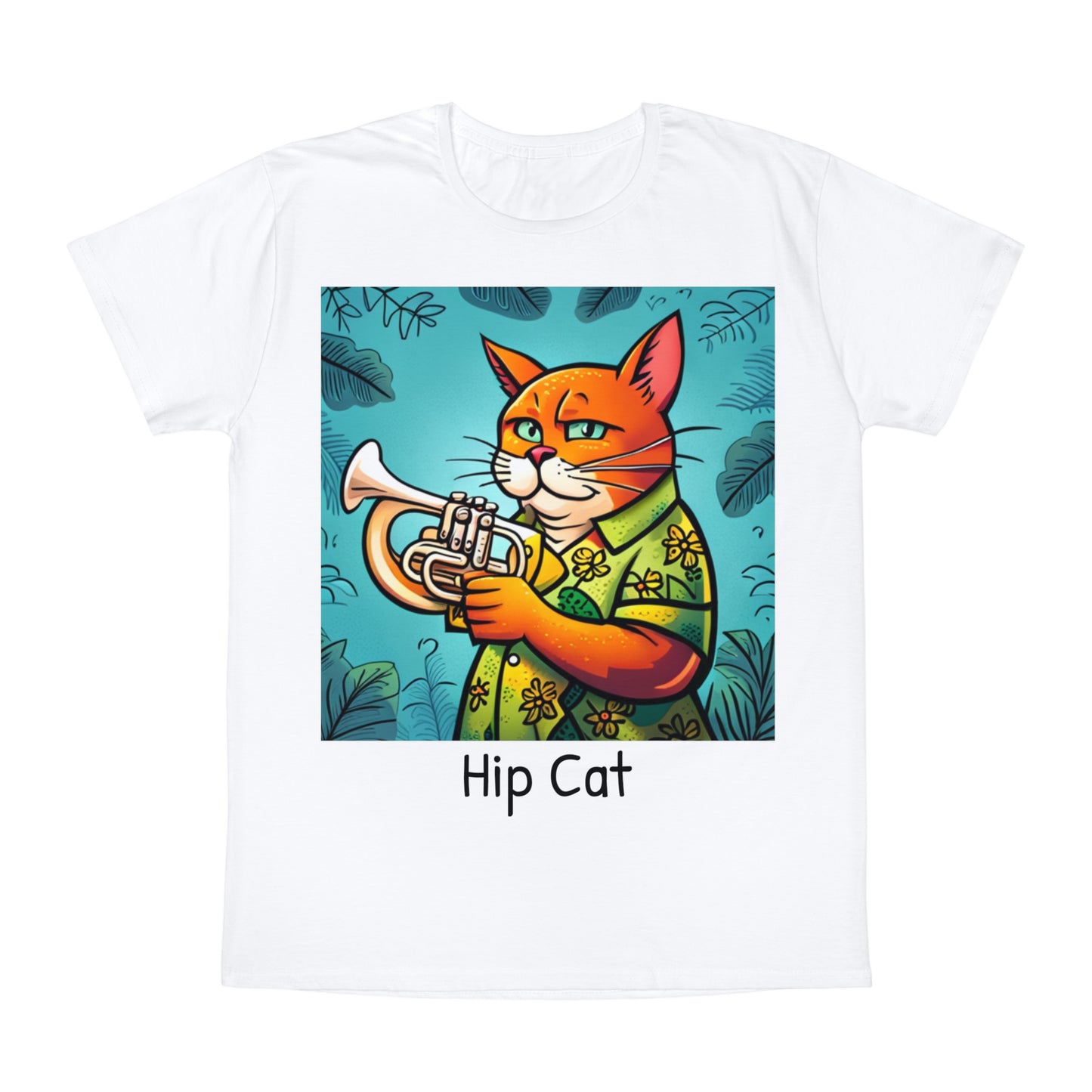 Trumpet Playing Cat Unisex T-Shirt