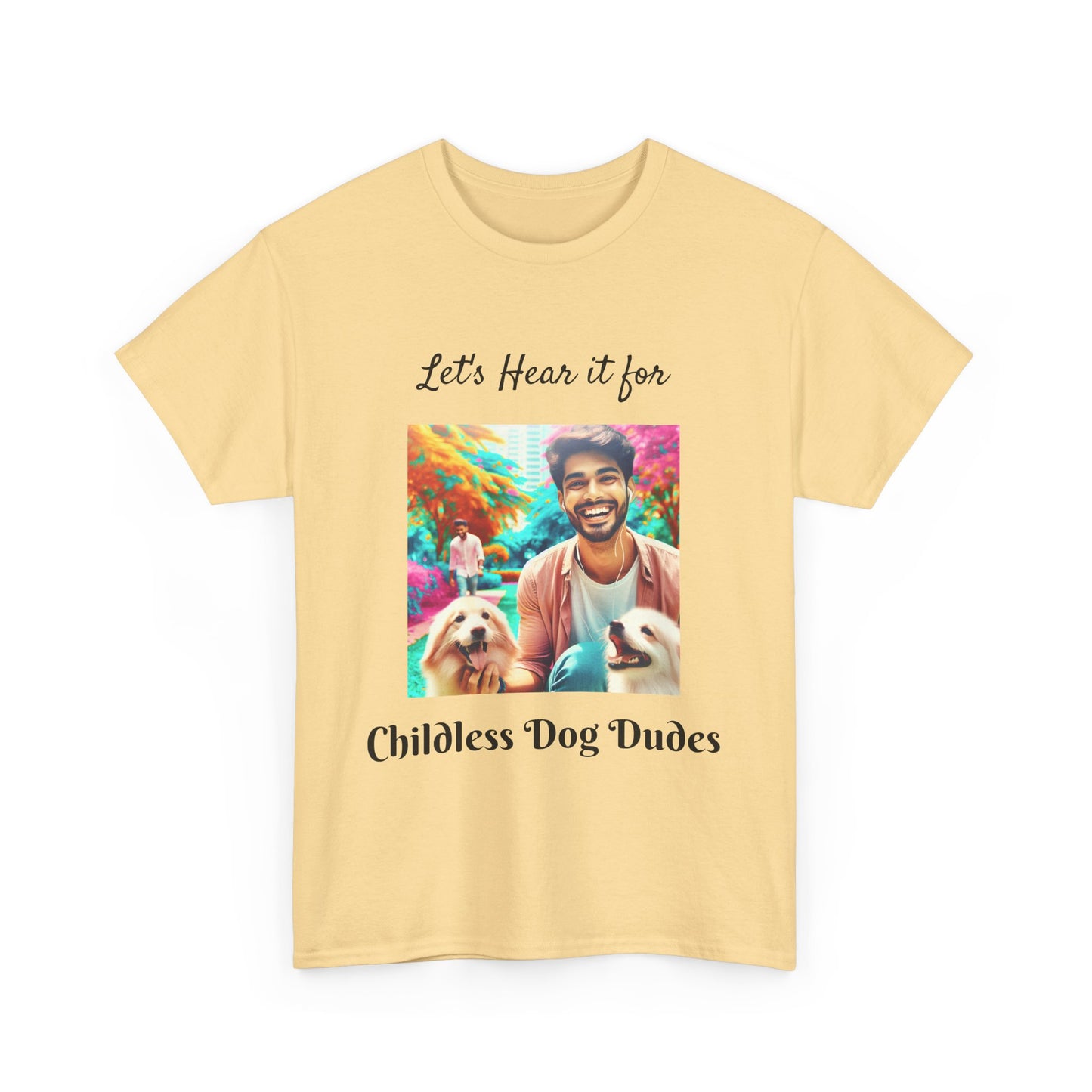 Dog Dudes Unisex Tee - Handsome Young Guy with Dogs