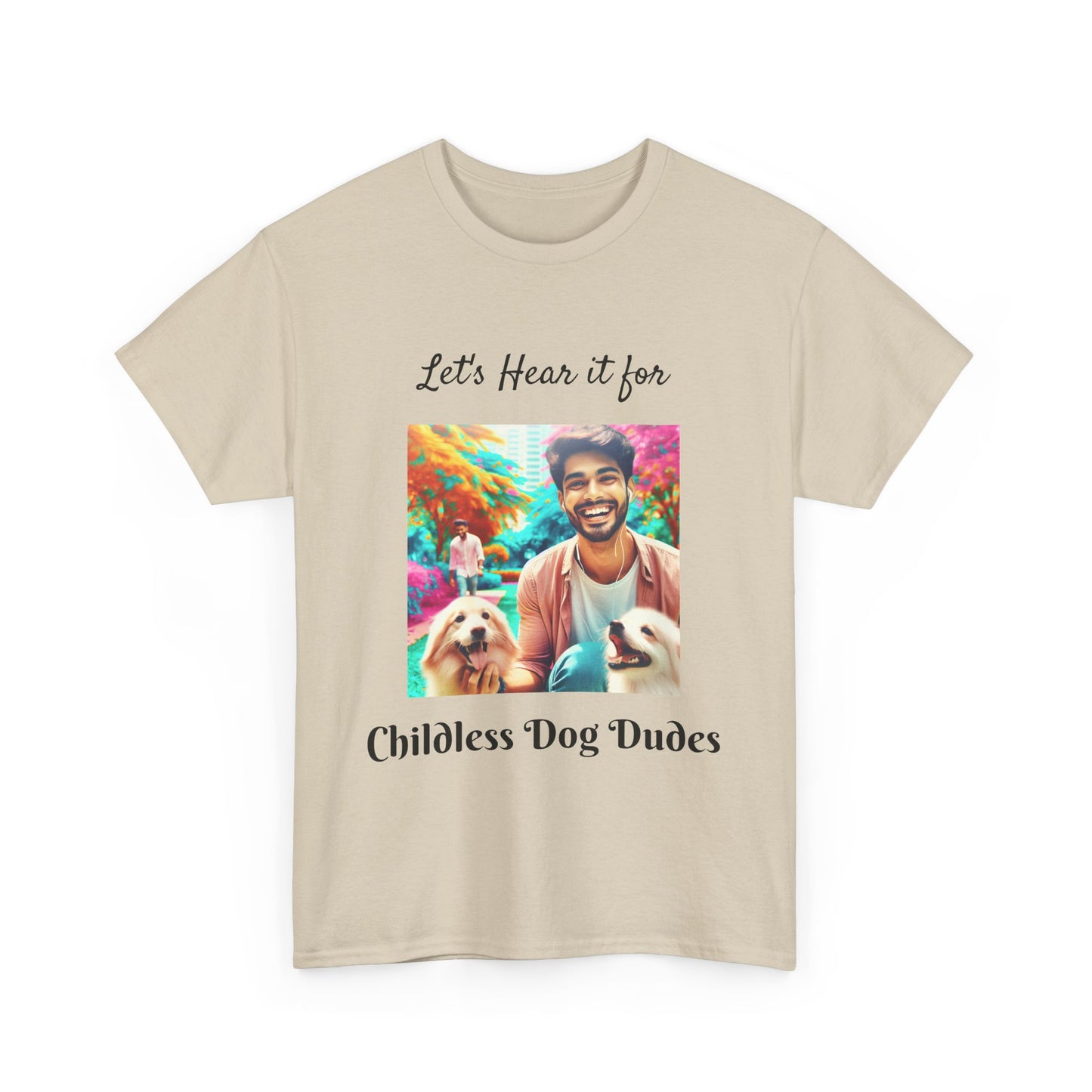 Dog Dudes Unisex Tee - Handsome Young Guy with Dogs
