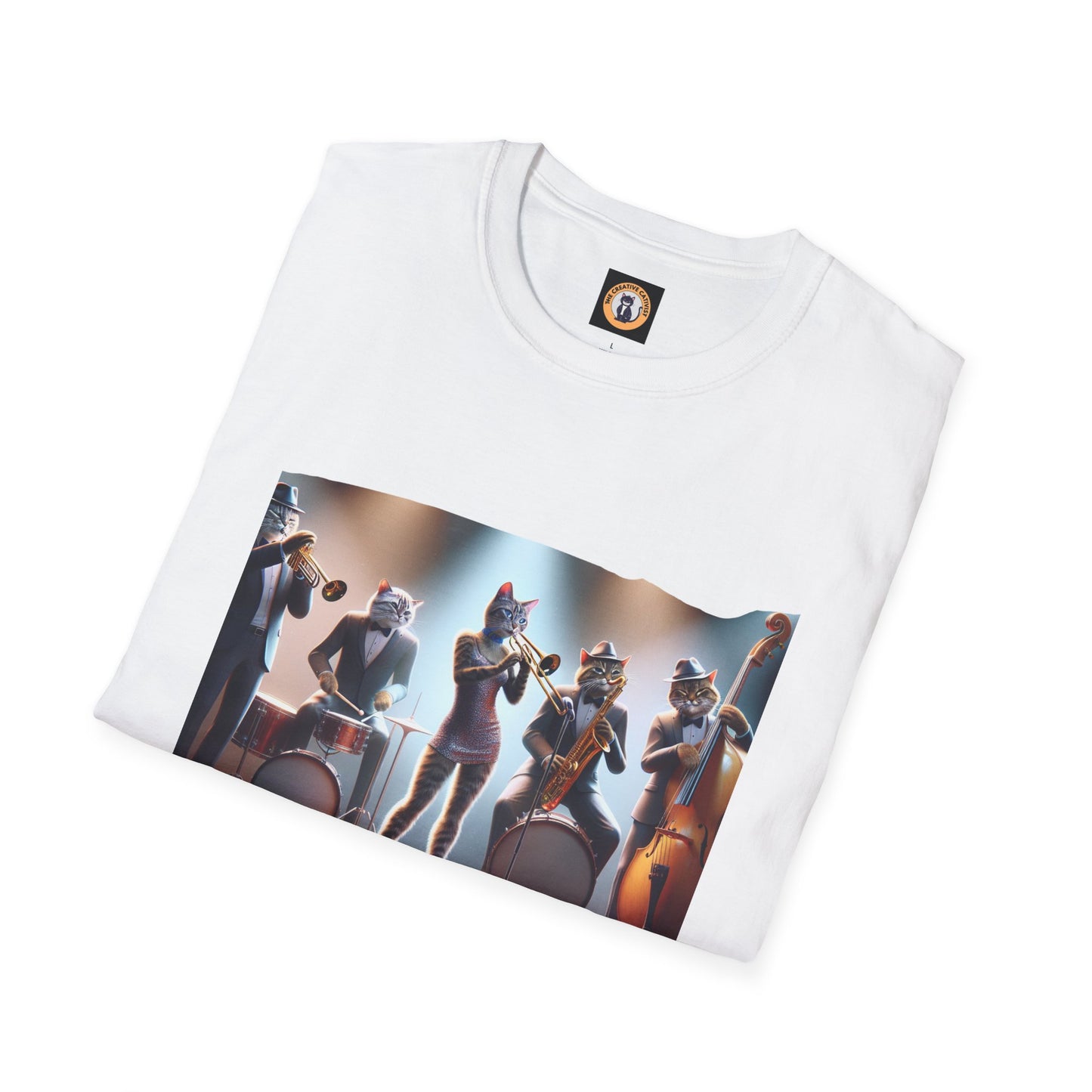 The Cats in the Band Unisex Softstyle T-Shirt - Casual Comfort for Everyday Wear
