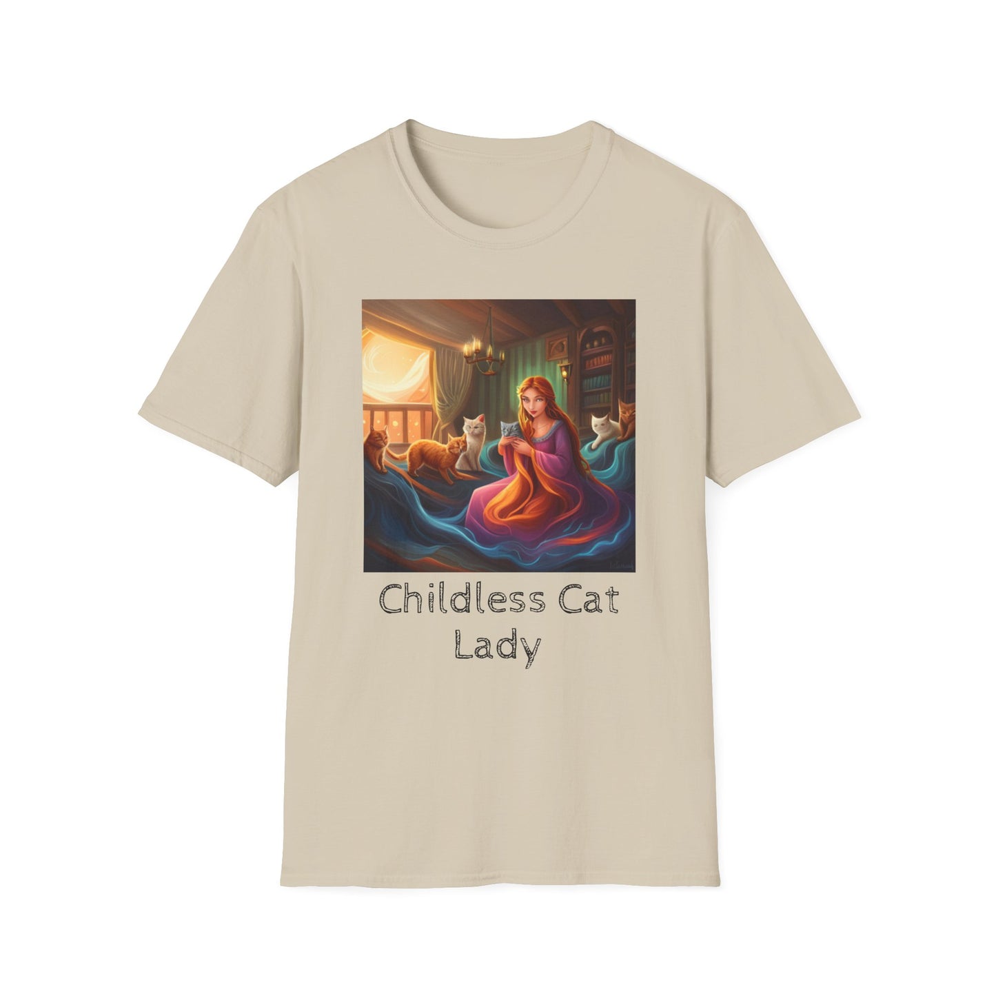 Childless Cat Lady T-Shirt - Unisex Softstyle