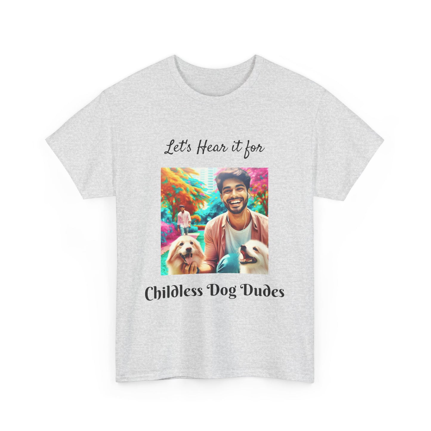 Dog Dudes Unisex Tee - Handsome Young Guy with Dogs