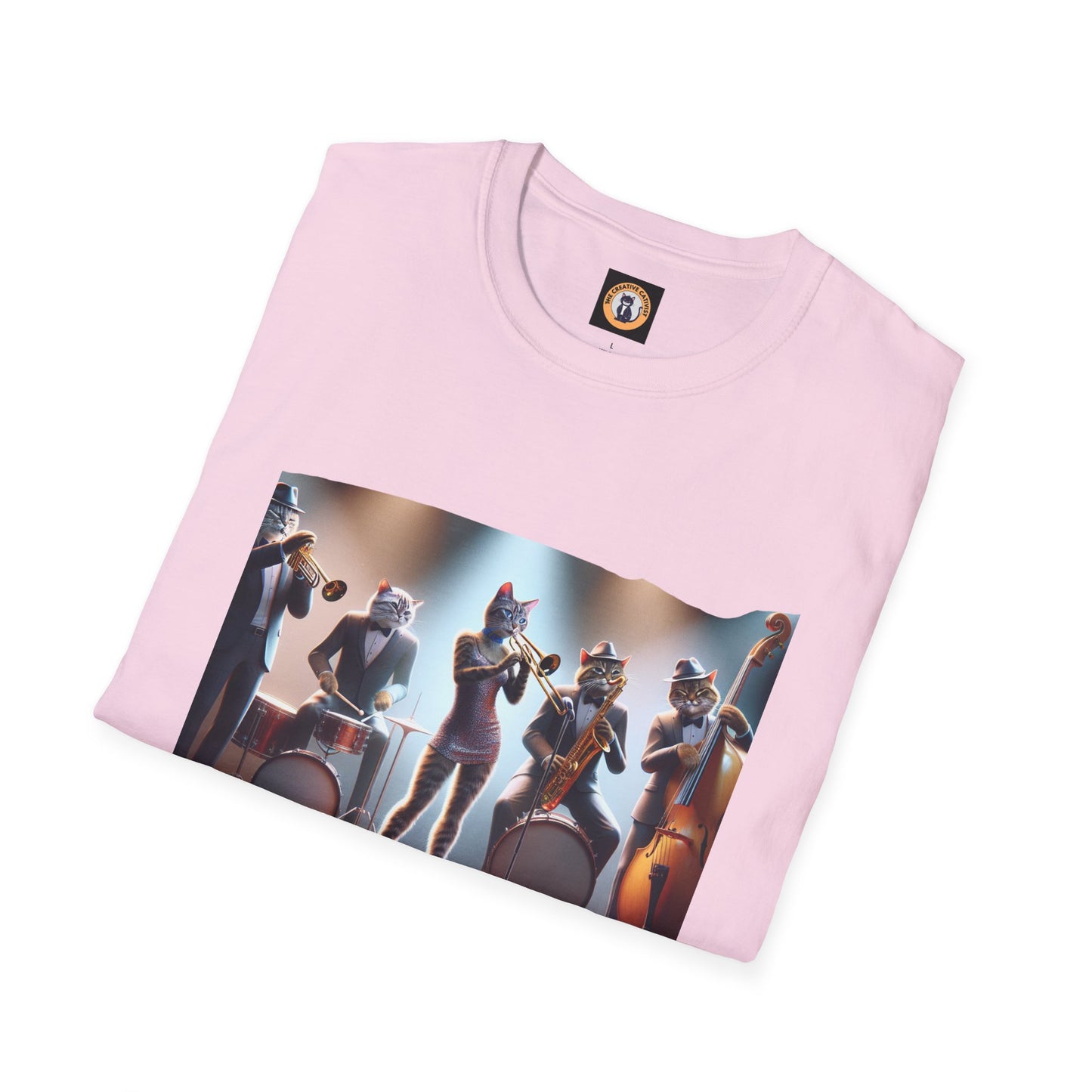 The Cats in the Band Unisex Softstyle T-Shirt - Casual Comfort for Everyday Wear
