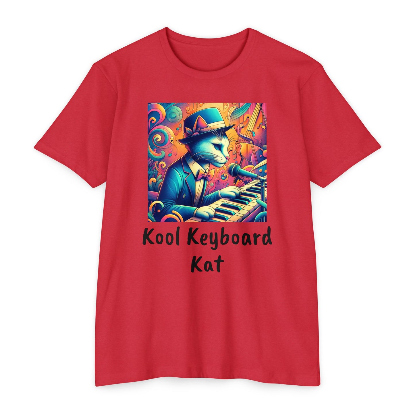 Kool Keyboard Kat Unisex CVC Jersey T-shirt