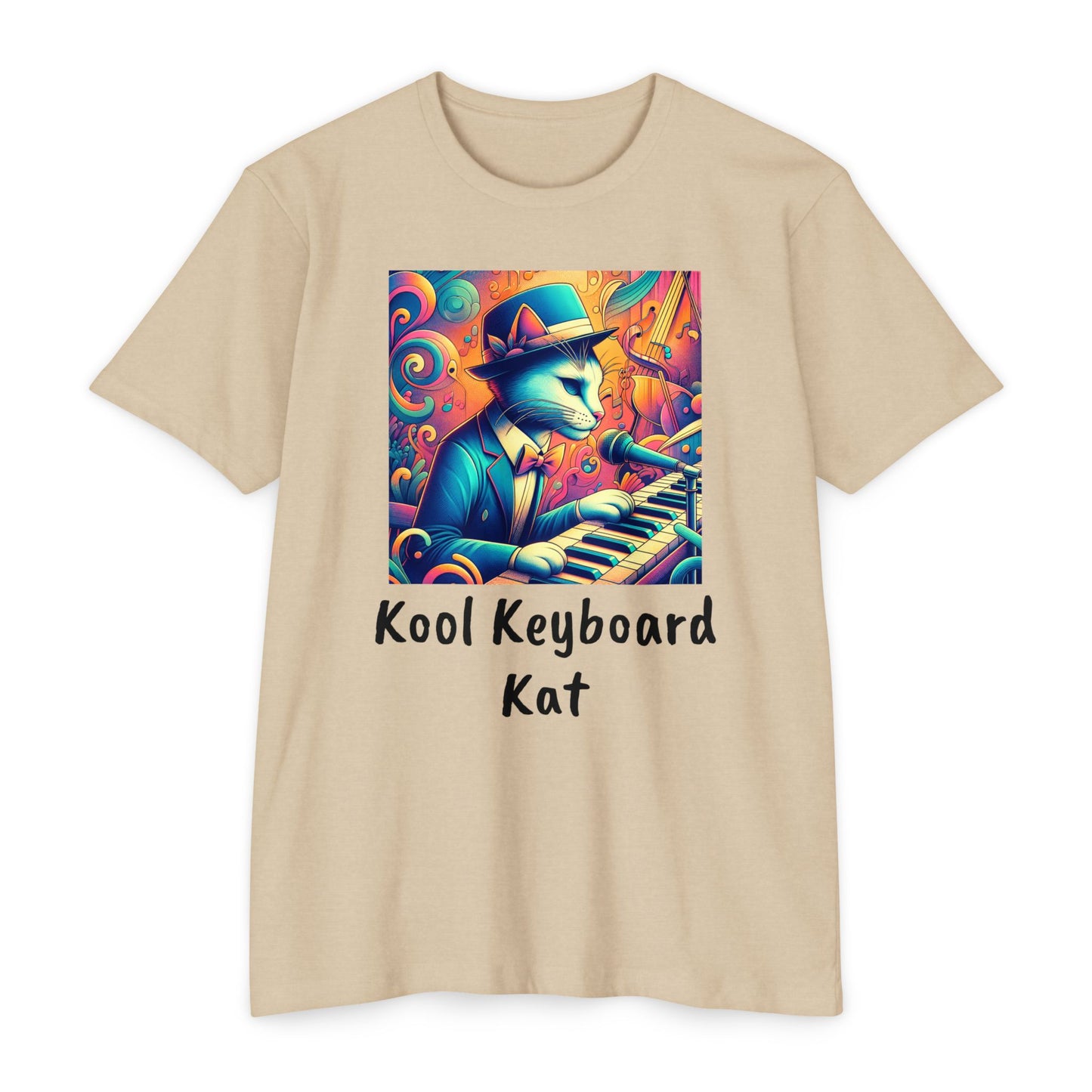 Kool Keyboard Kat Unisex CVC Jersey T-shirt