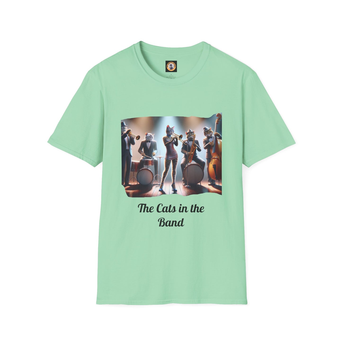 The Cats in the Band Unisex Softstyle T-Shirt - Casual Comfort for Everyday Wear