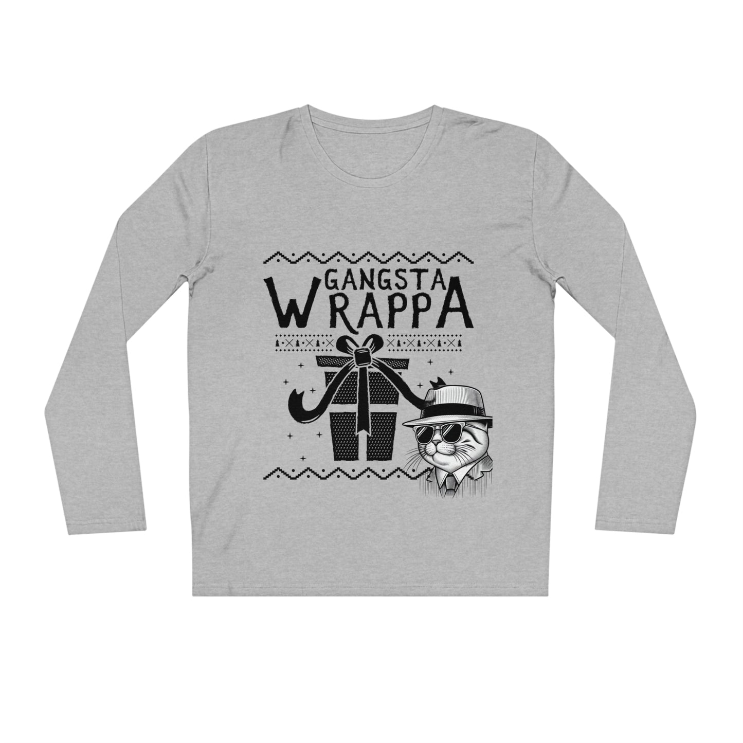 Long Sleeve Shirt Gangster Wrappa Cat Men's Organic