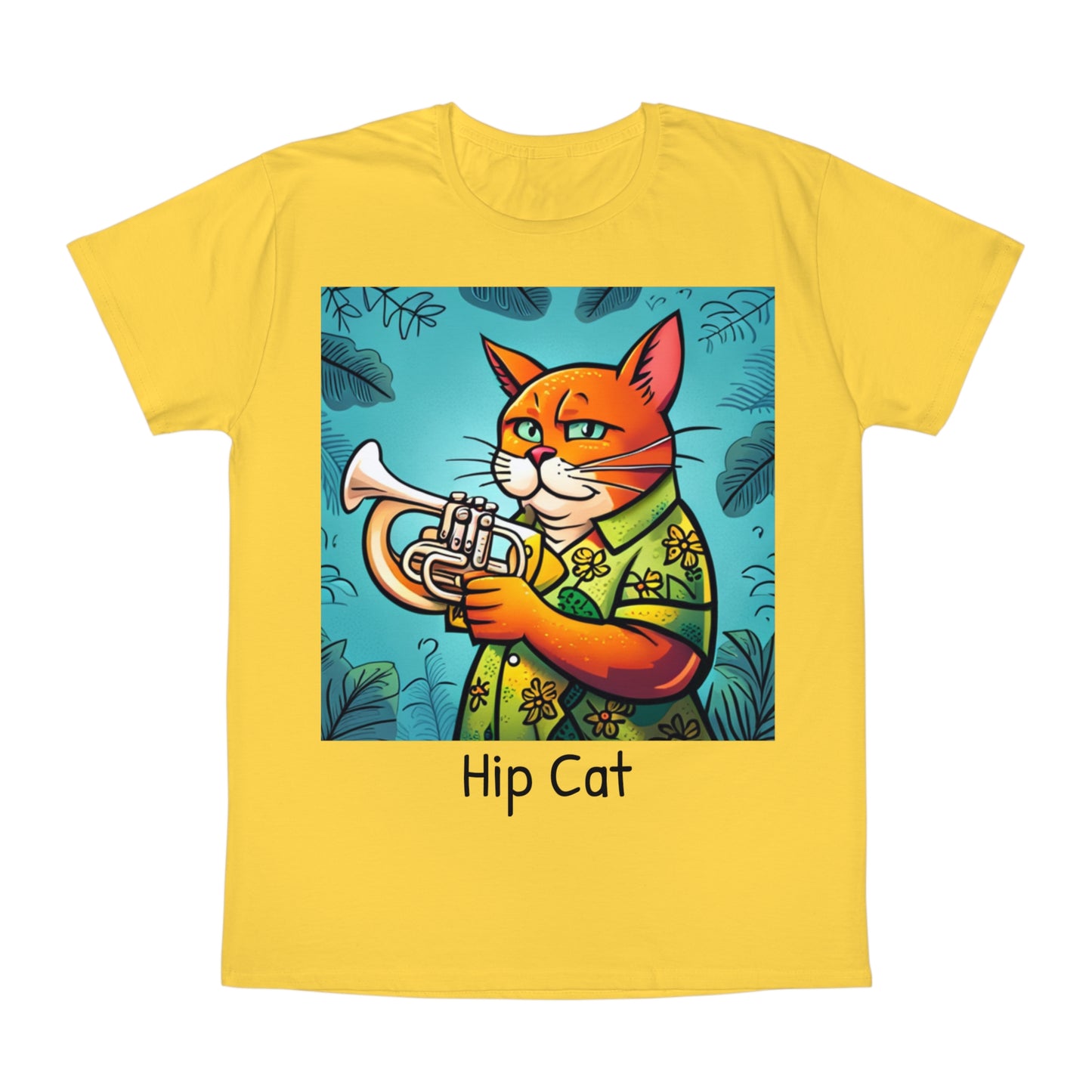 Trumpet Playing Cat Unisex T-Shirt