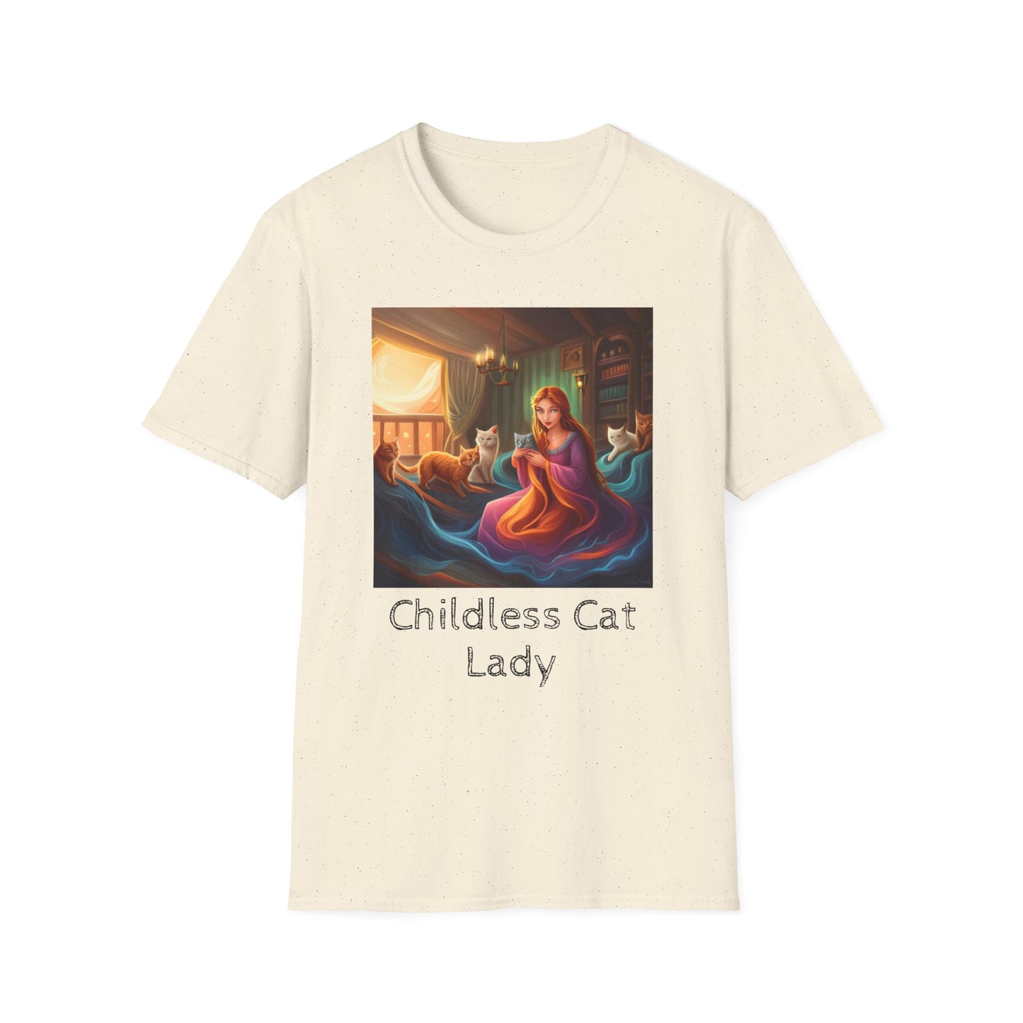 Childless Cat Lady T-Shirt - Unisex Softstyle