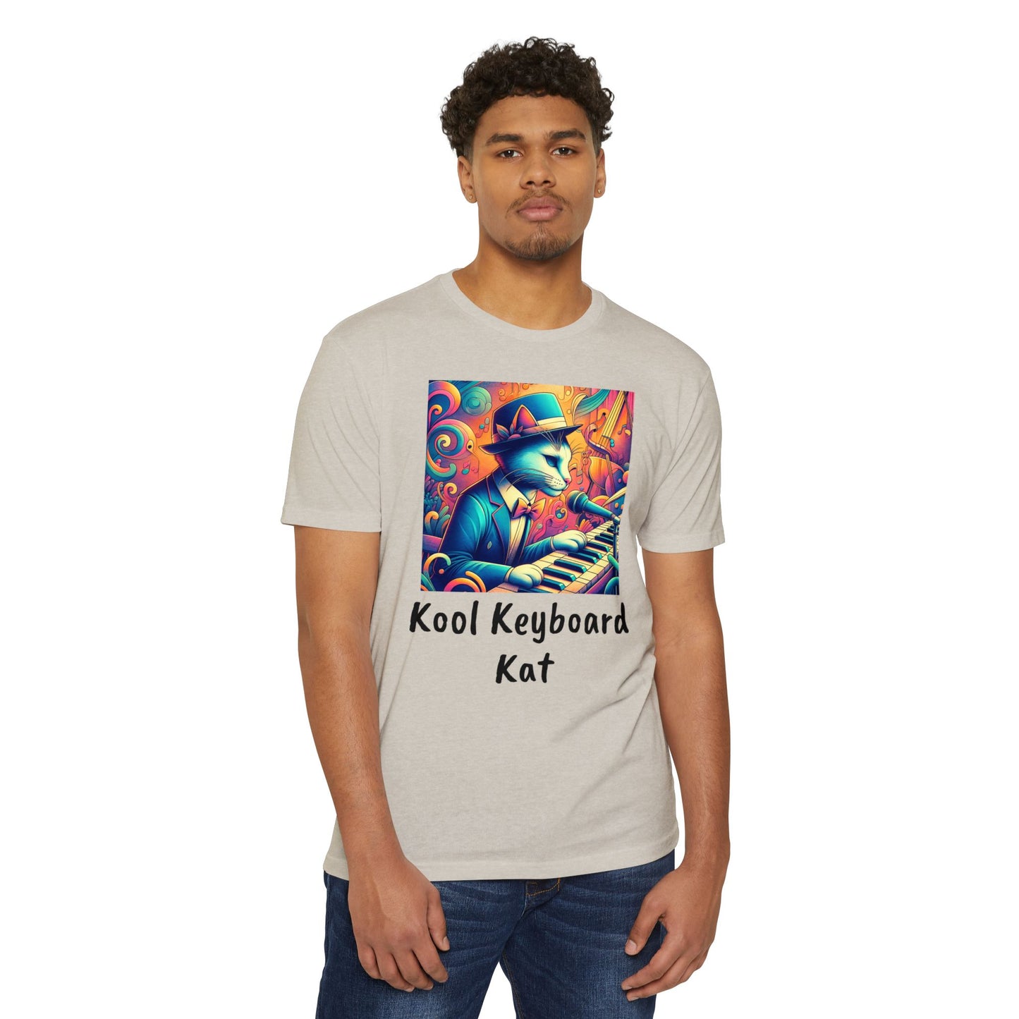 Kool Keyboard Kat Unisex CVC Jersey T-shirt