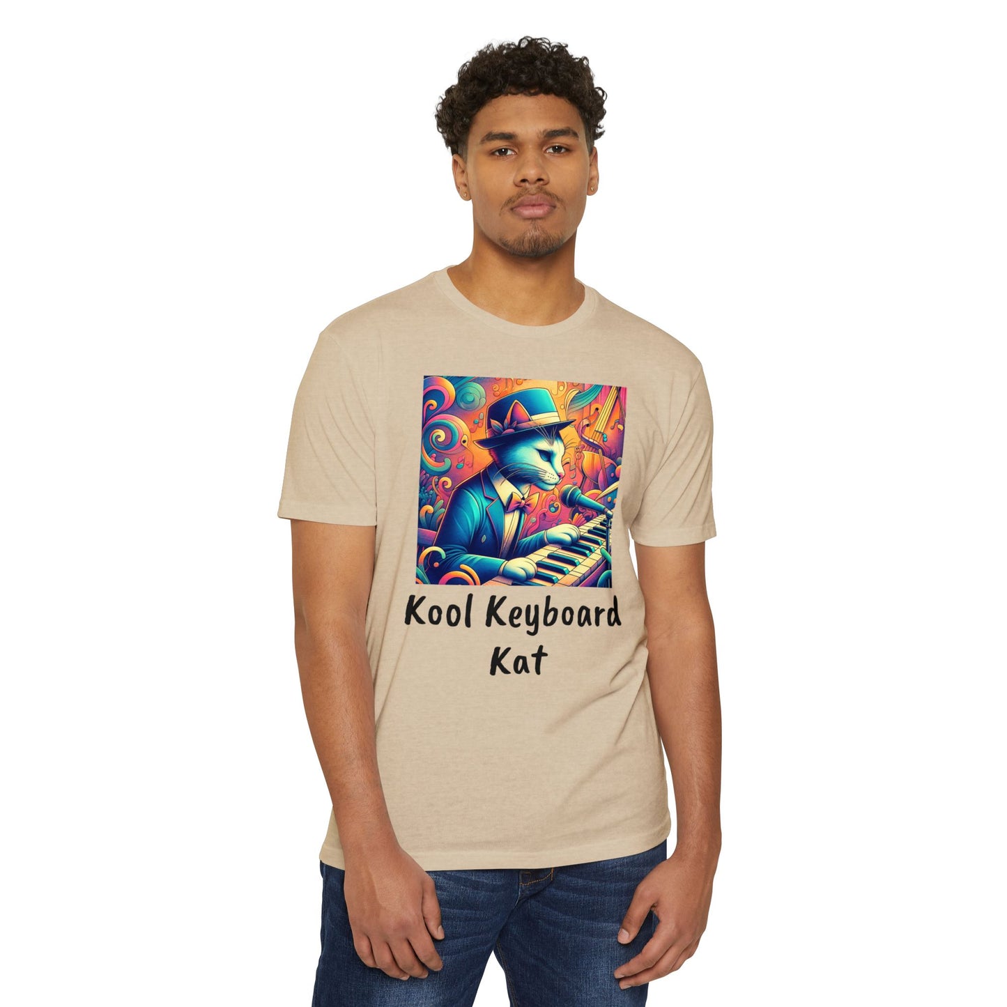 Kool Keyboard Kat Unisex CVC Jersey T-shirt