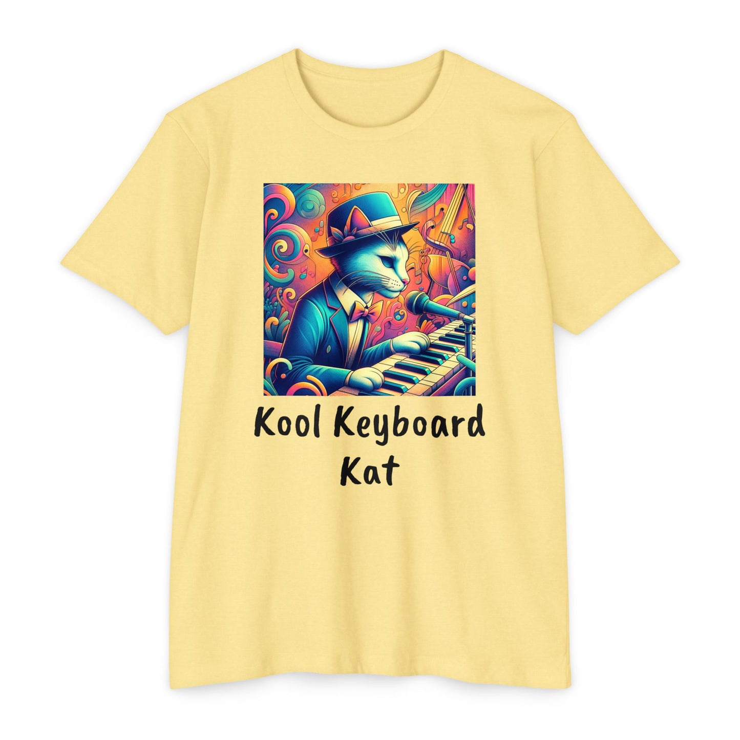 Kool Keyboard Kat Unisex CVC Jersey T-shirt