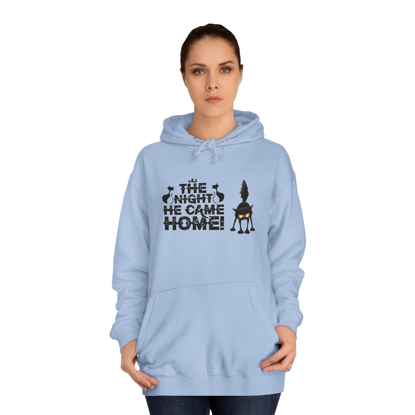 Halloween Black Cat Hoodie - The Night He Came Home