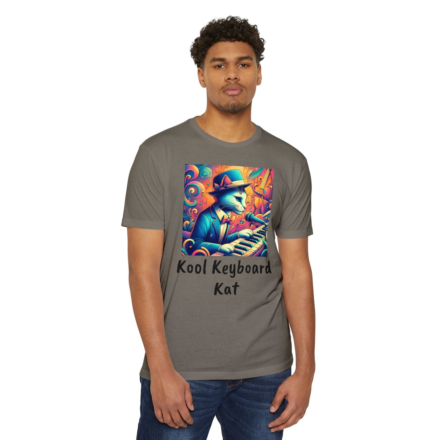 Kool Keyboard Kat Unisex CVC Jersey T-shirt
