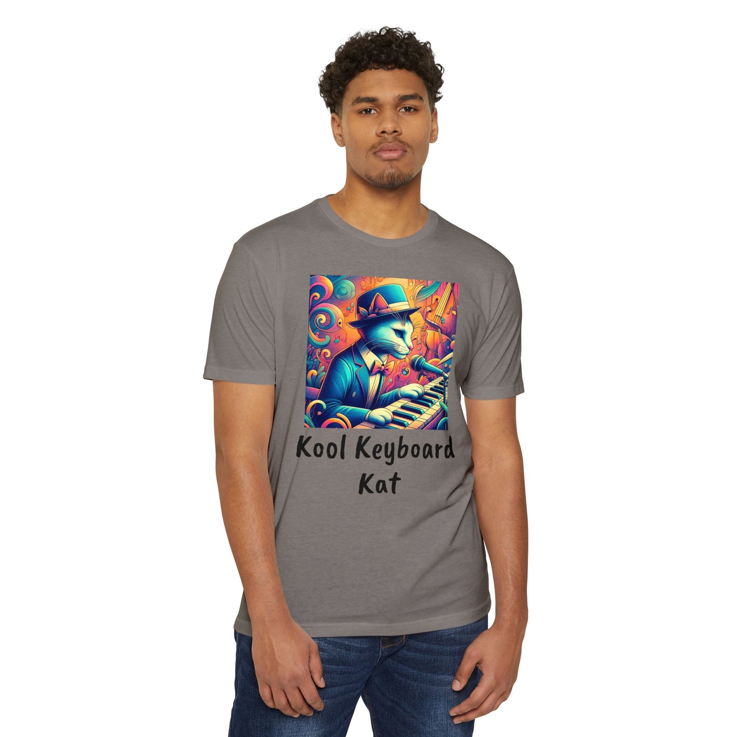 Kool Keyboard Kat Unisex CVC Jersey T-shirt