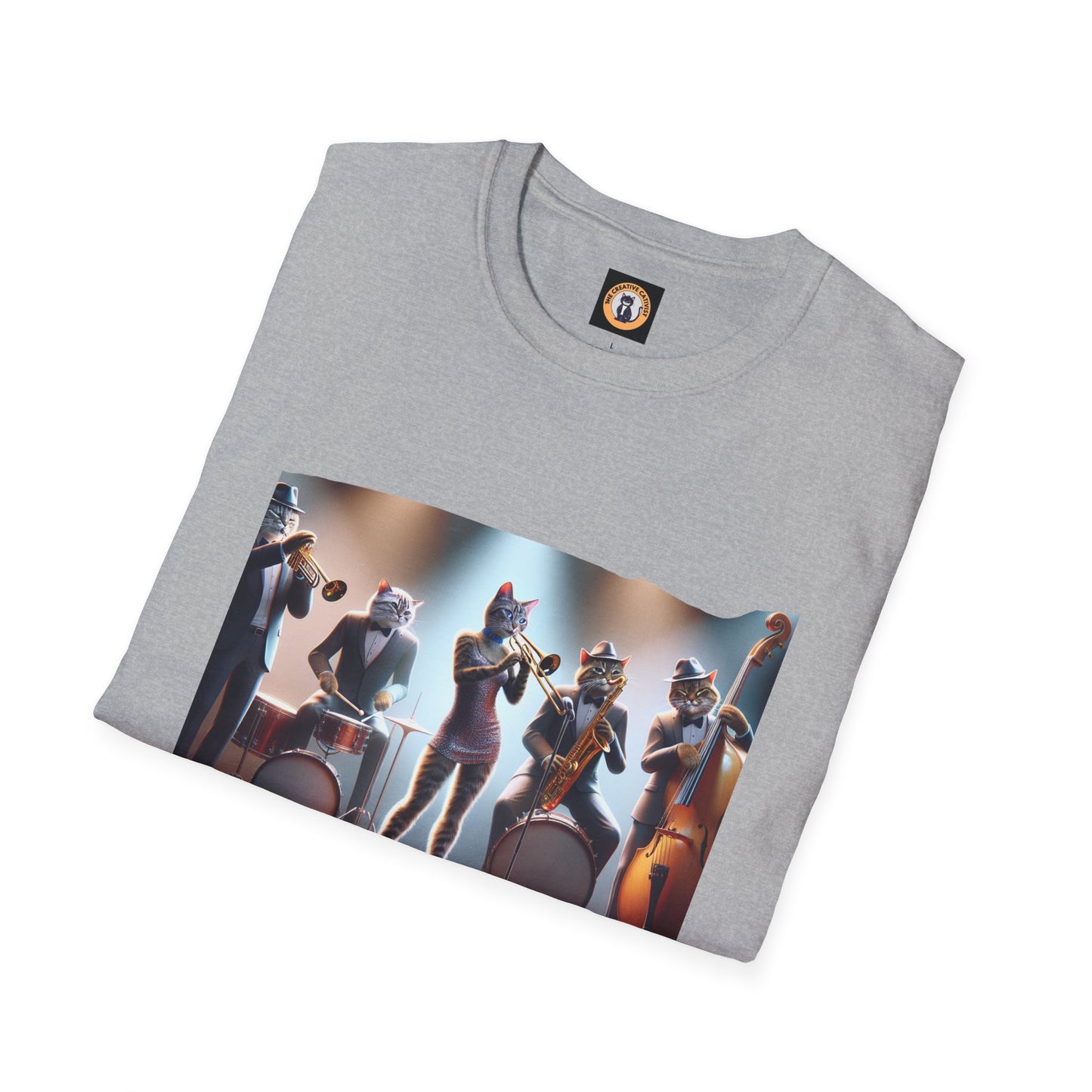 The Cats in the Band Unisex Softstyle T-Shirt - Casual Comfort for Everyday Wear