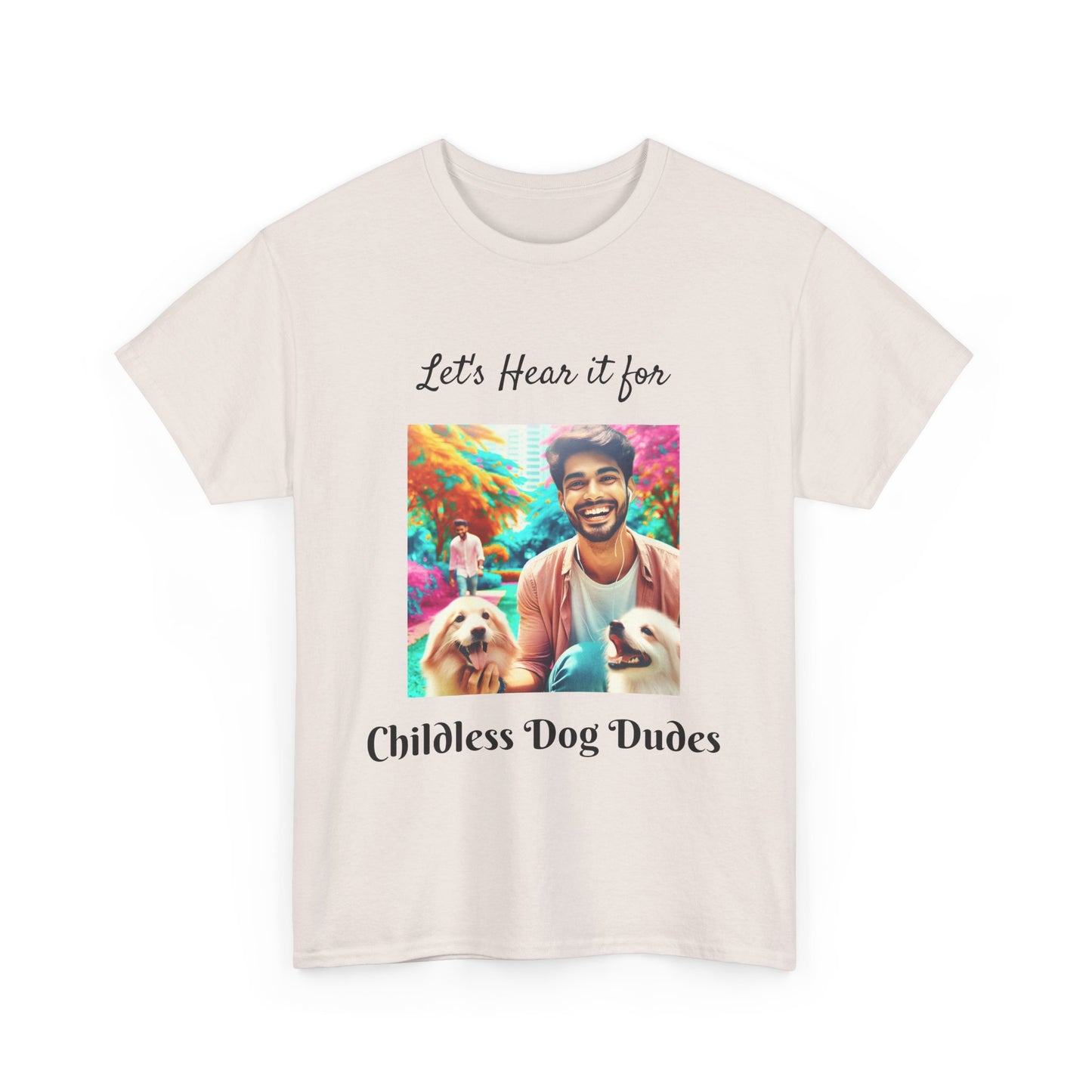 Dog Dudes Unisex Tee - Handsome Young Guy with Dogs
