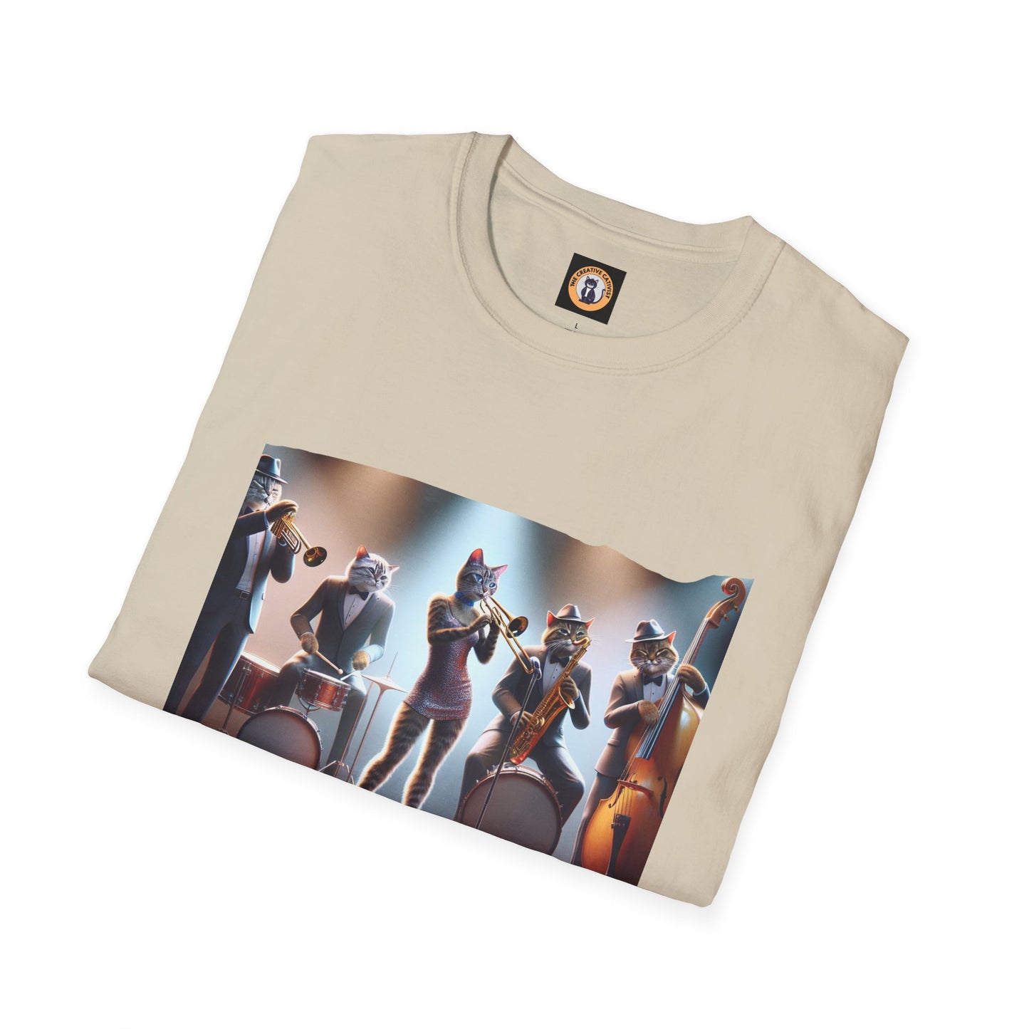 The Cats in the Band Unisex Softstyle T-Shirt - Casual Comfort for Everyday Wear