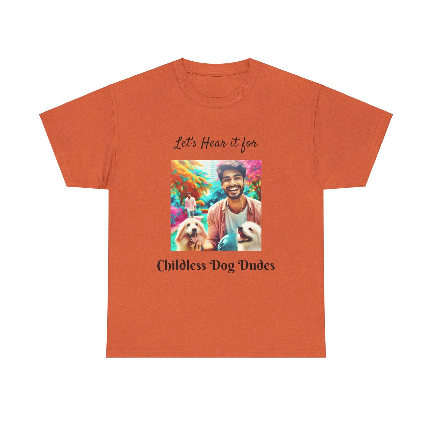 Dog Dudes Unisex Tee - Handsome Young Guy with Dogs