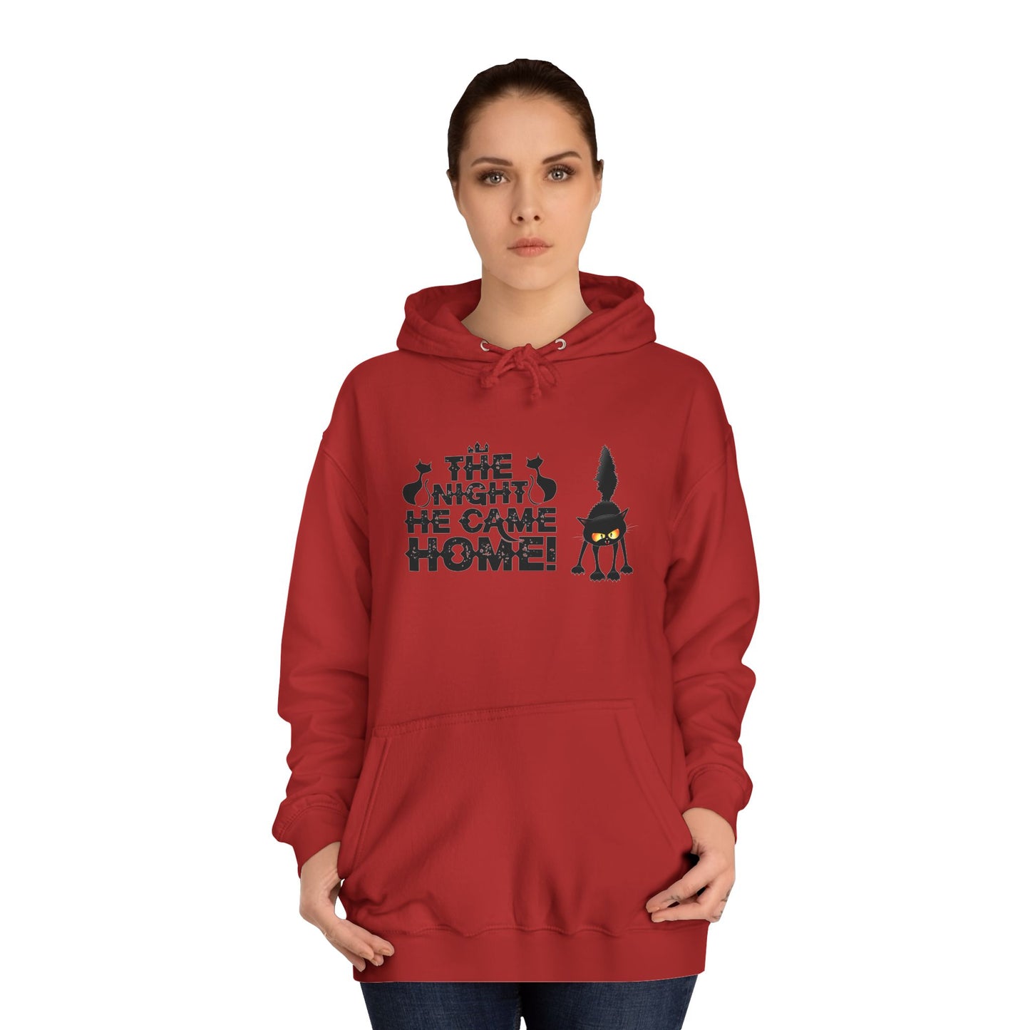 Halloween Black Cat Hoodie - The Night He Came Home