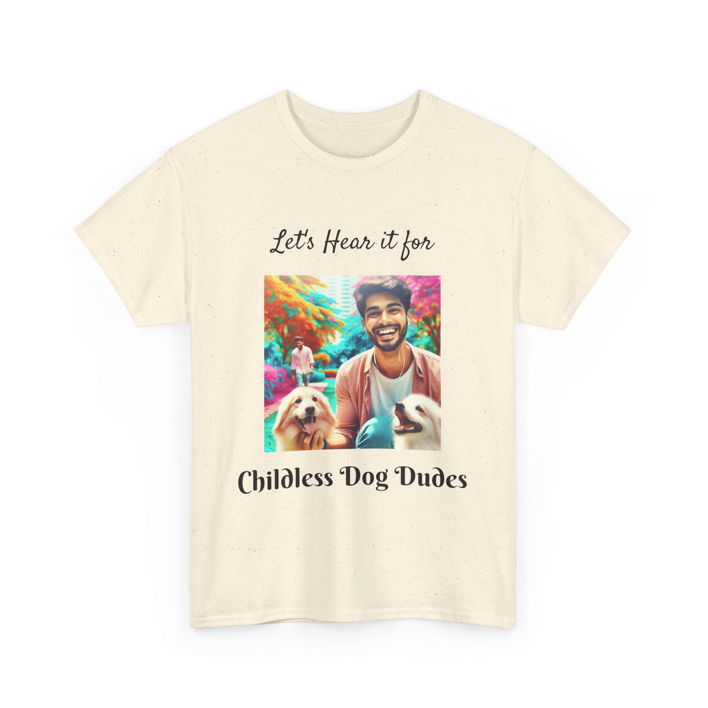 Dog Dudes Unisex Tee - Handsome Young Guy with Dogs