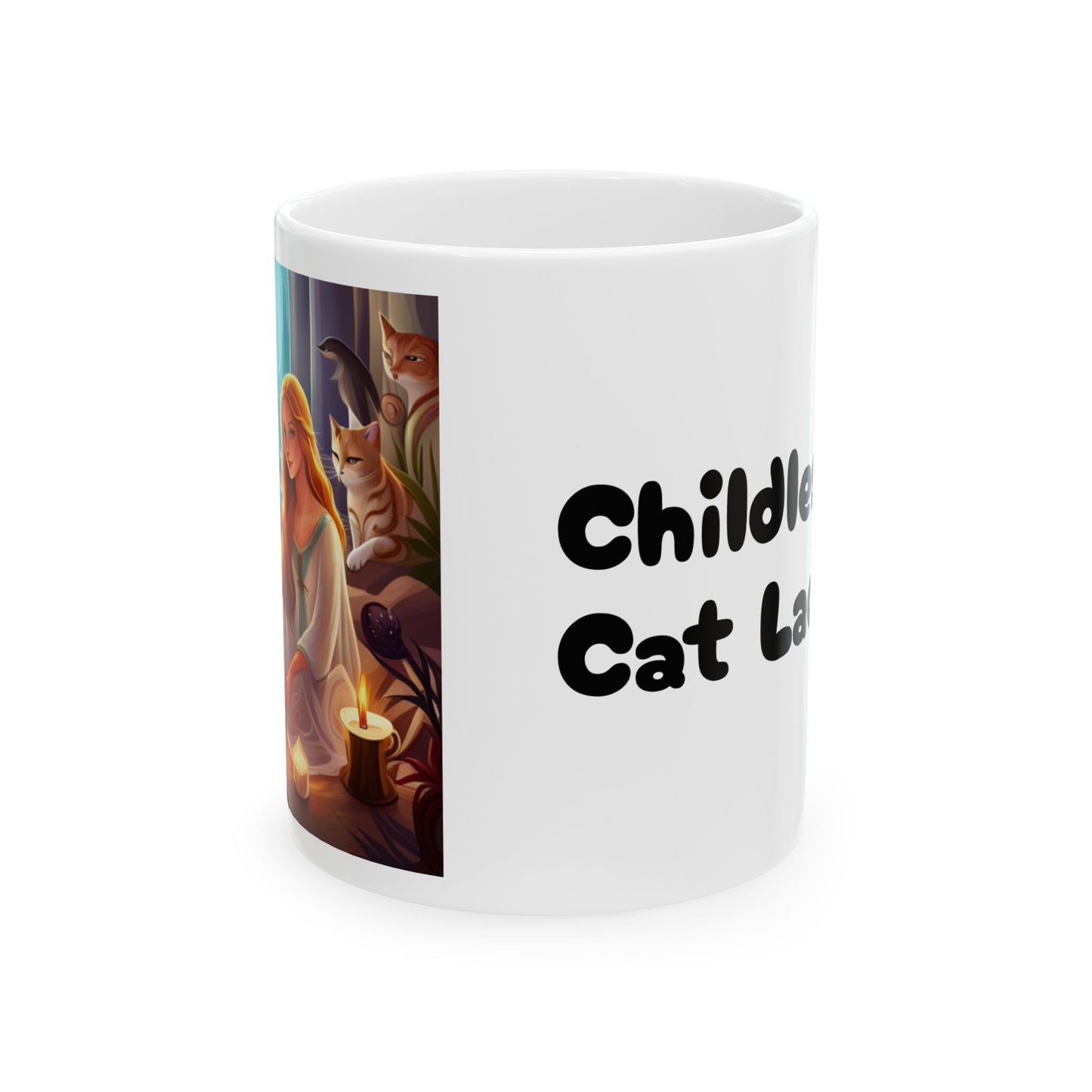 Childless Cat Lady Ceramic Mug, (11oz, 15oz)