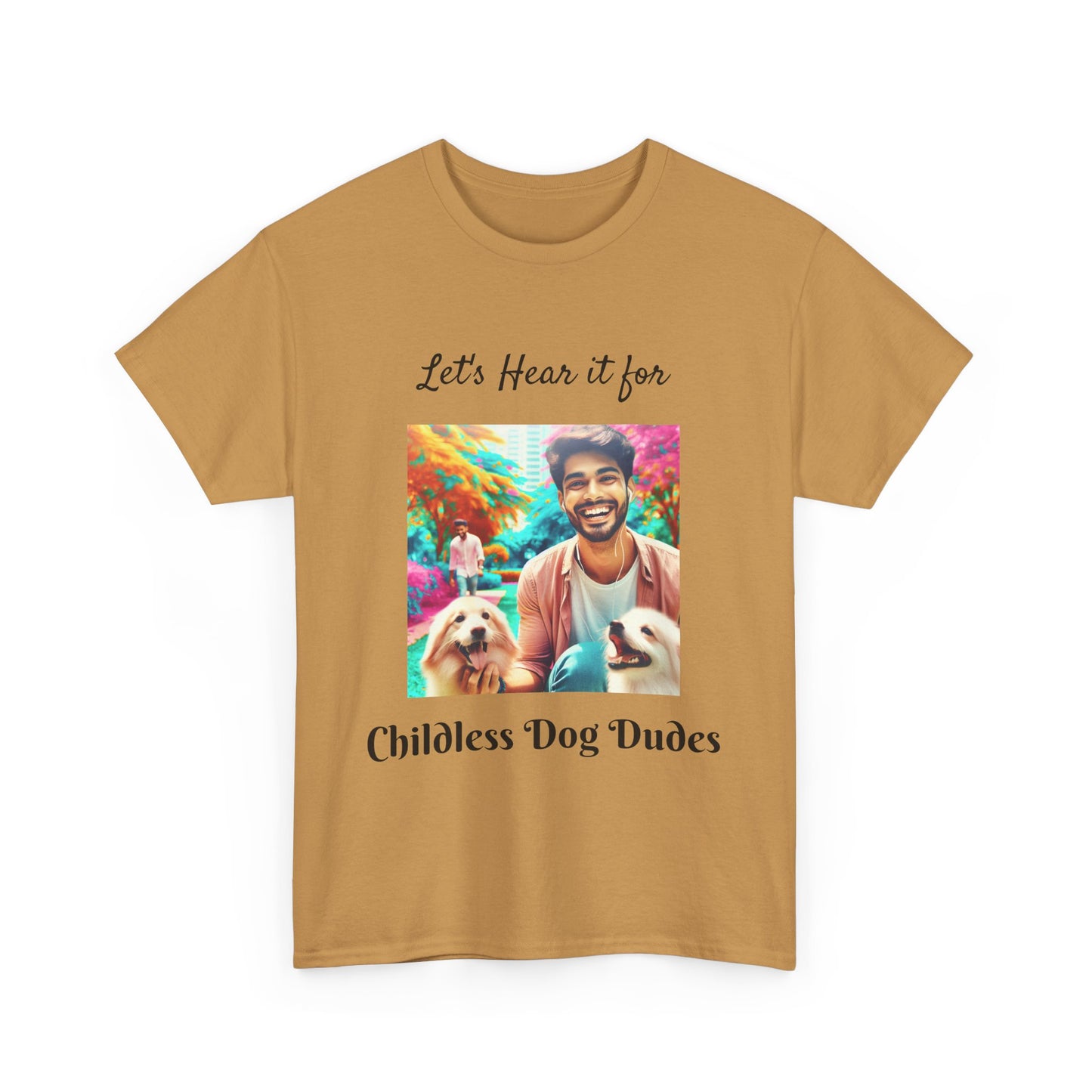 Dog Dudes Unisex Tee - Handsome Young Guy with Dogs