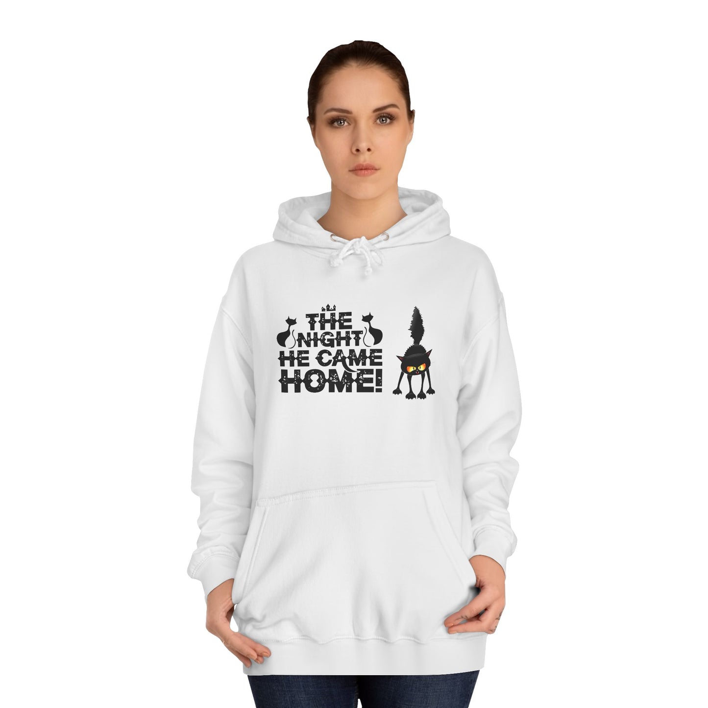 Halloween Black Cat Hoodie - The Night He Came Home