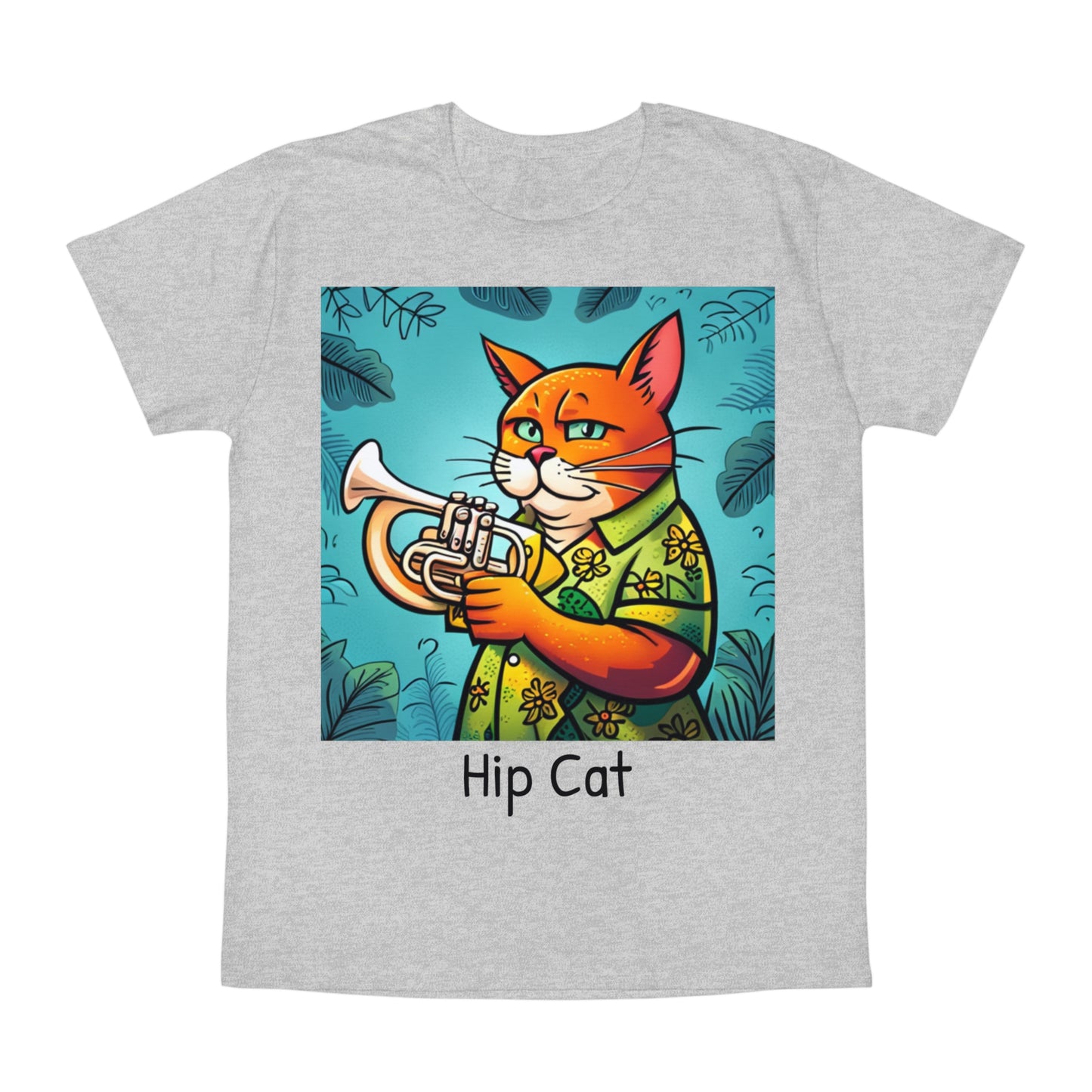 Trumpet Playing Cat Unisex T-Shirt