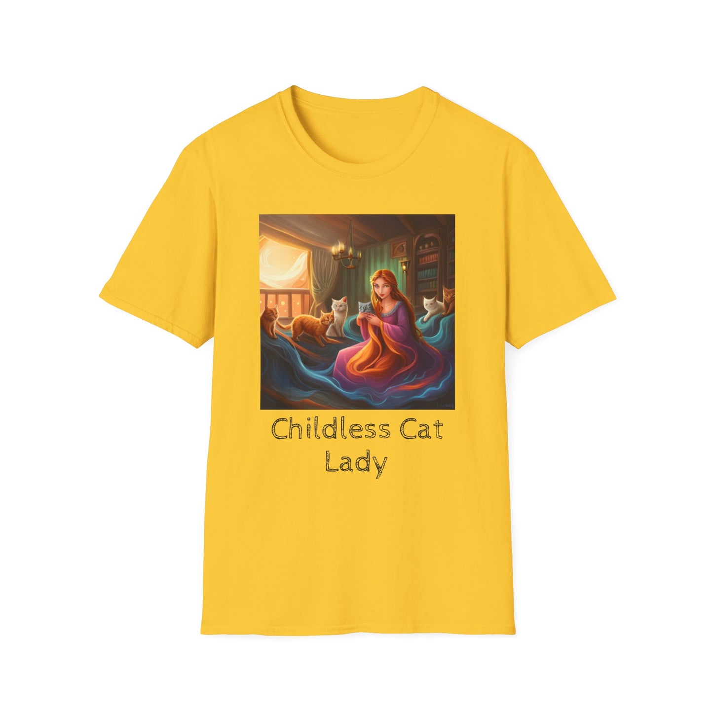 Childless Cat Lady T-Shirt - Unisex Softstyle
