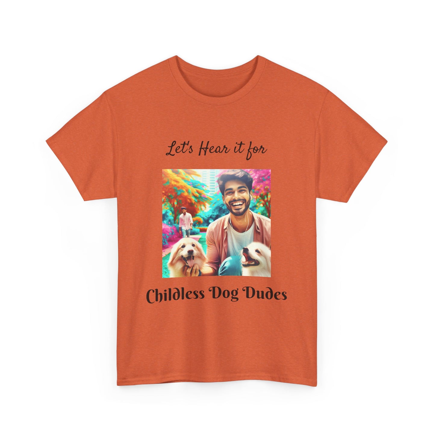 Dog Dudes Unisex Tee - Handsome Young Guy with Dogs