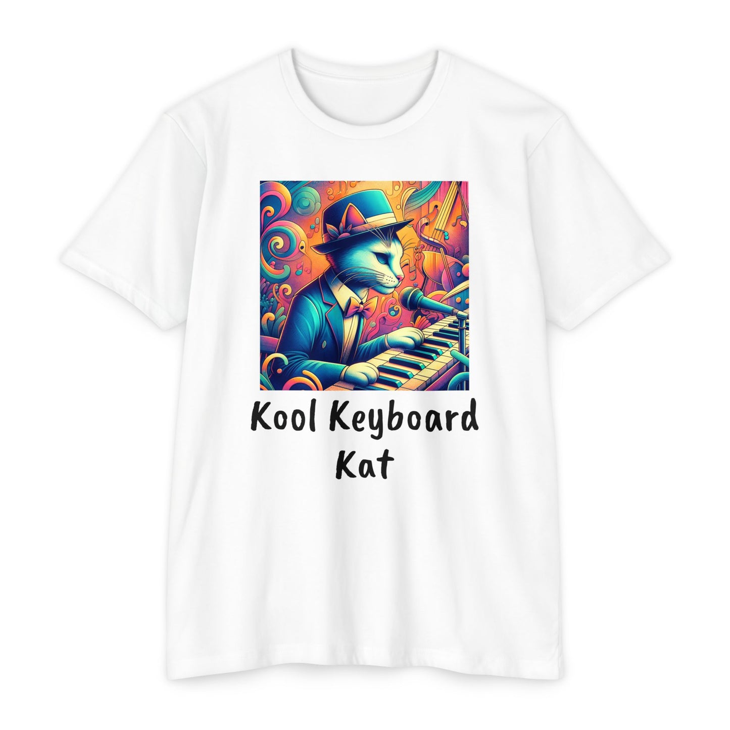 Kool Keyboard Kat Unisex CVC Jersey T-shirt