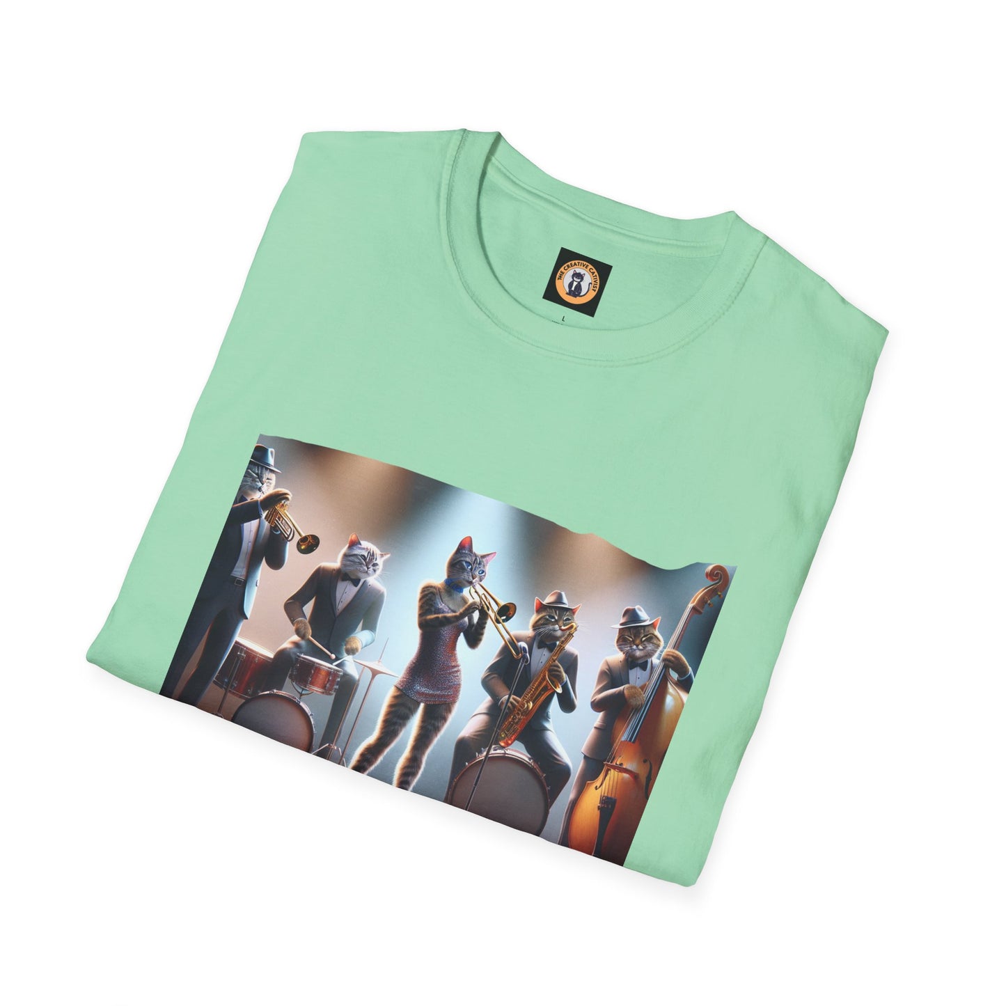 The Cats in the Band Unisex Softstyle T-Shirt - Casual Comfort for Everyday Wear