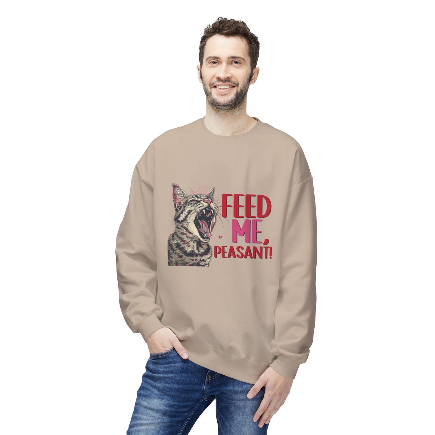 Cat Lover Sweatshirt - Feed Me Cat Shirt