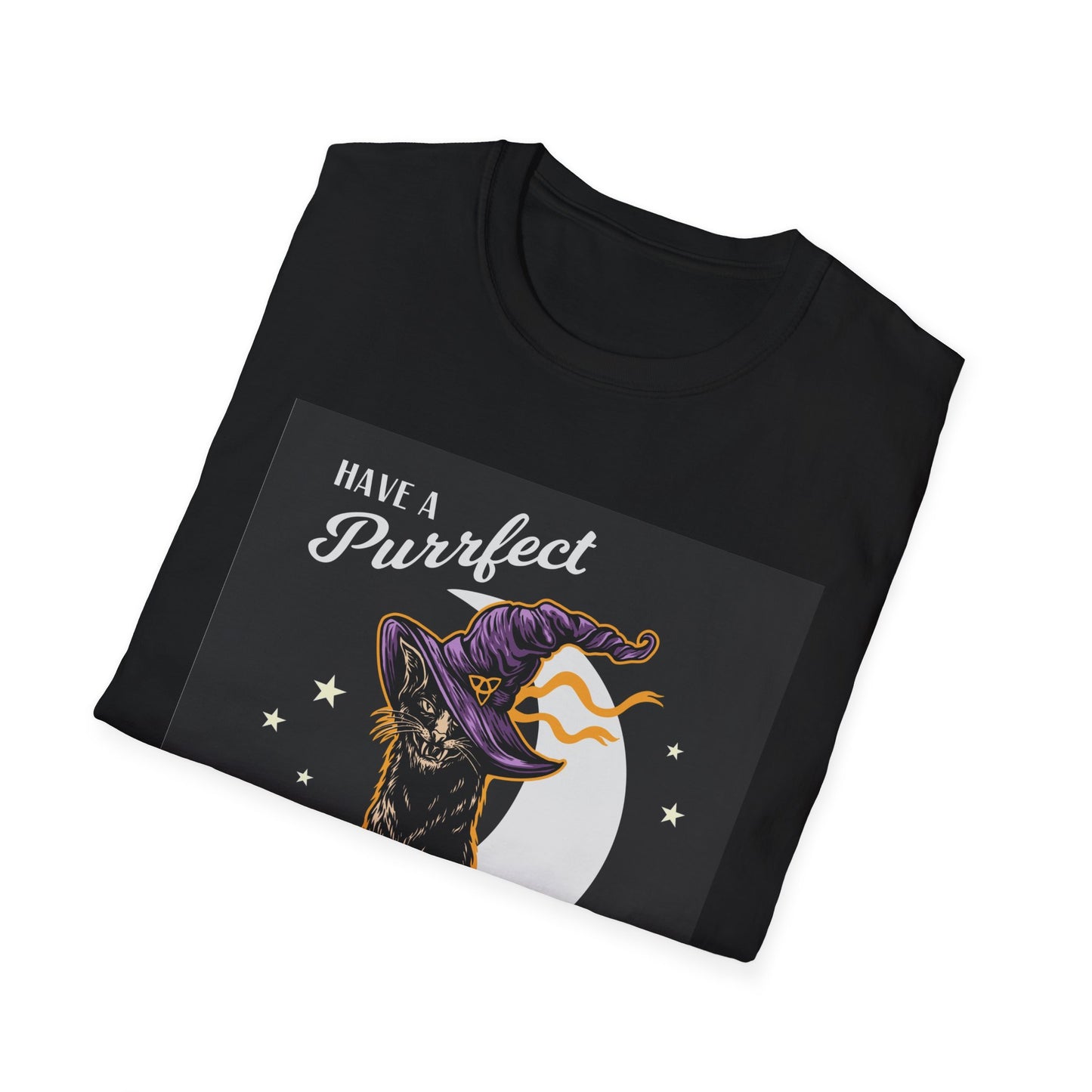 Black Cat Halloween T-Shirt