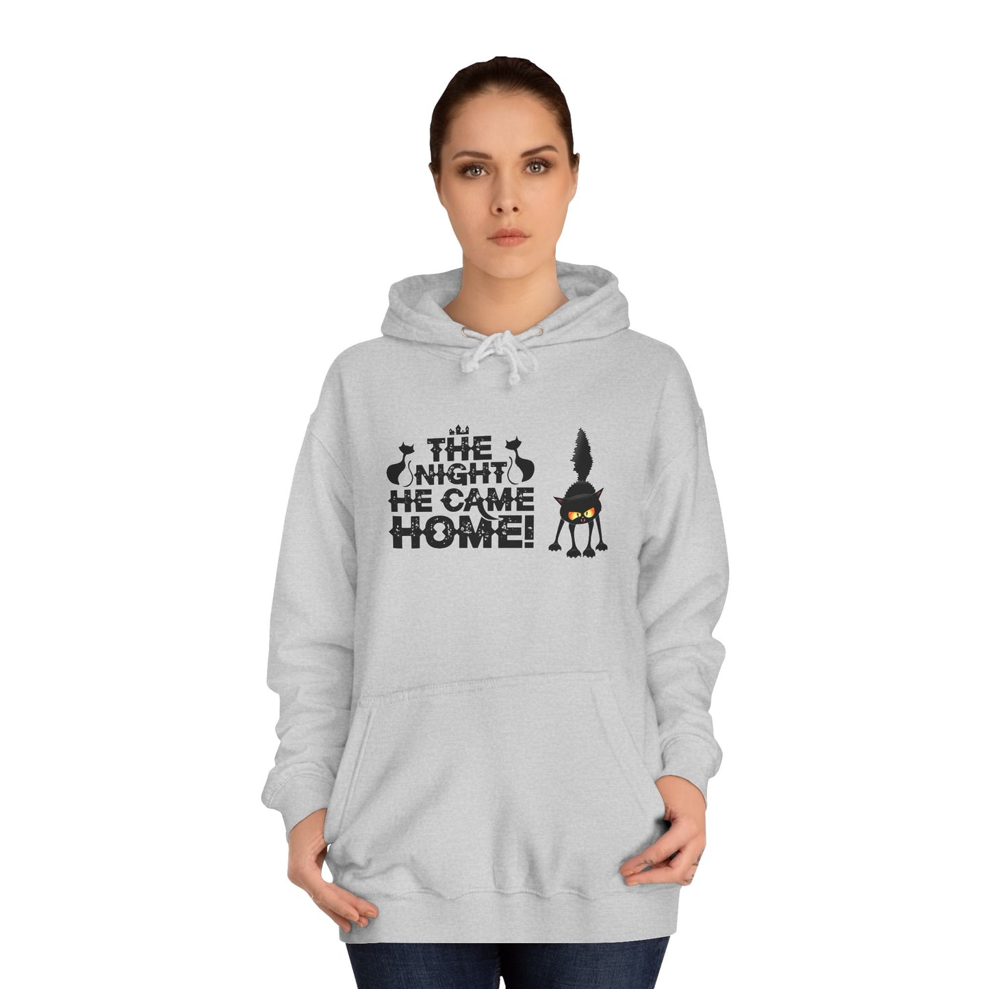 Halloween Black Cat Hoodie - The Night He Came Home