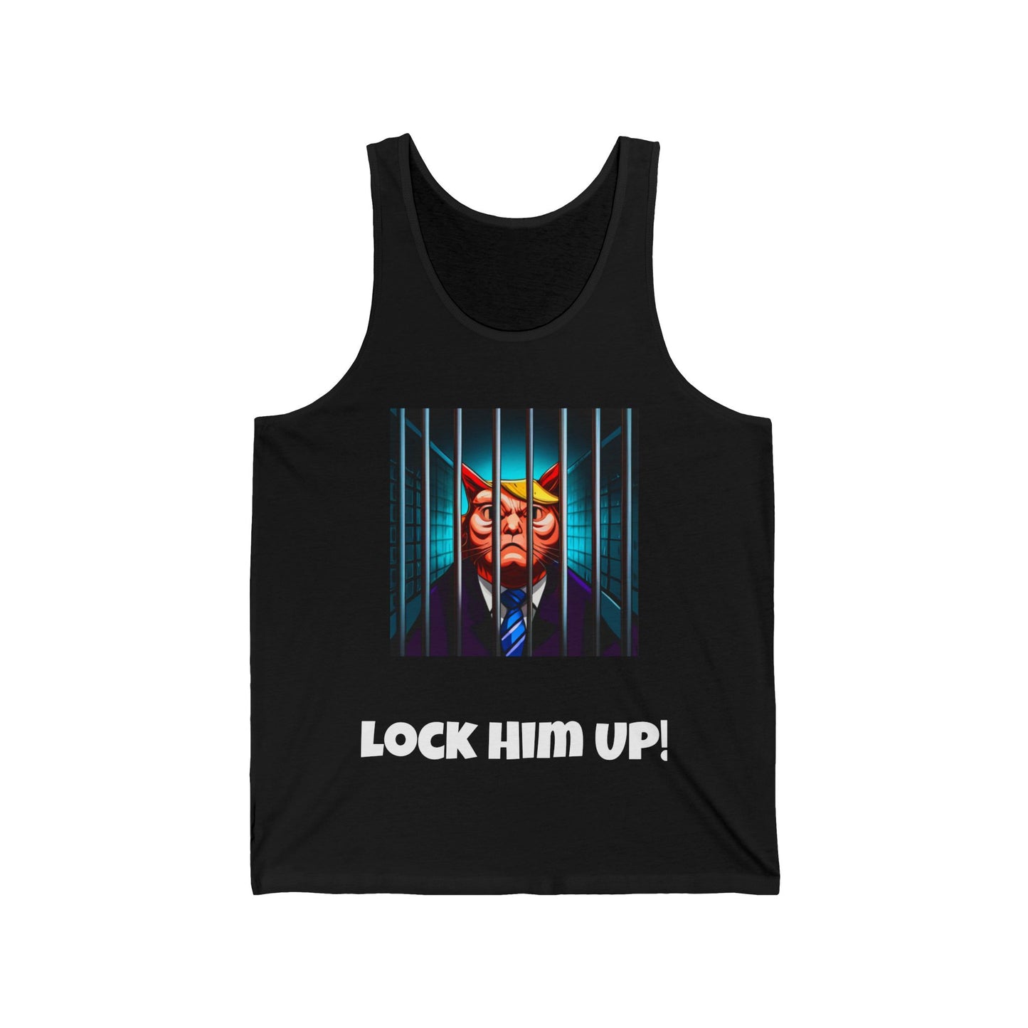 Lock Him Up Trump in Jail Tank Top