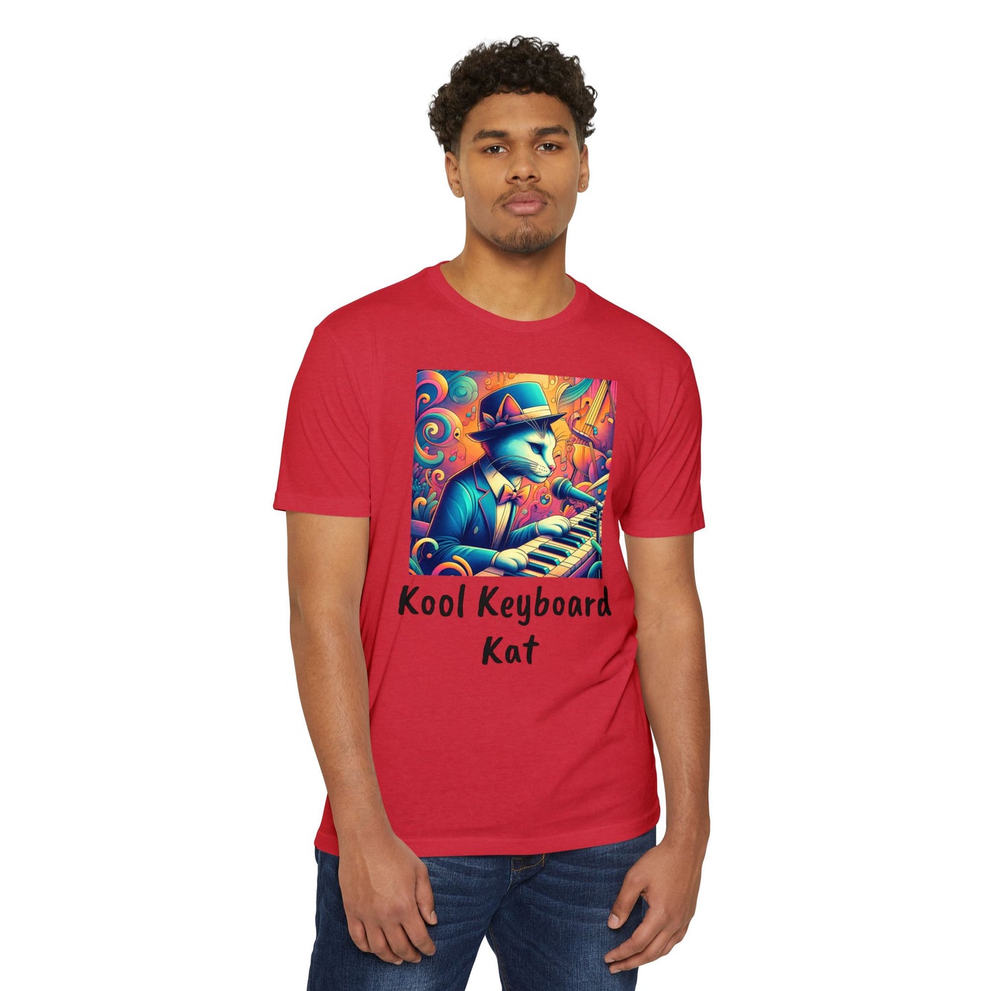 Kool Keyboard Kat Unisex CVC Jersey T-shirt
