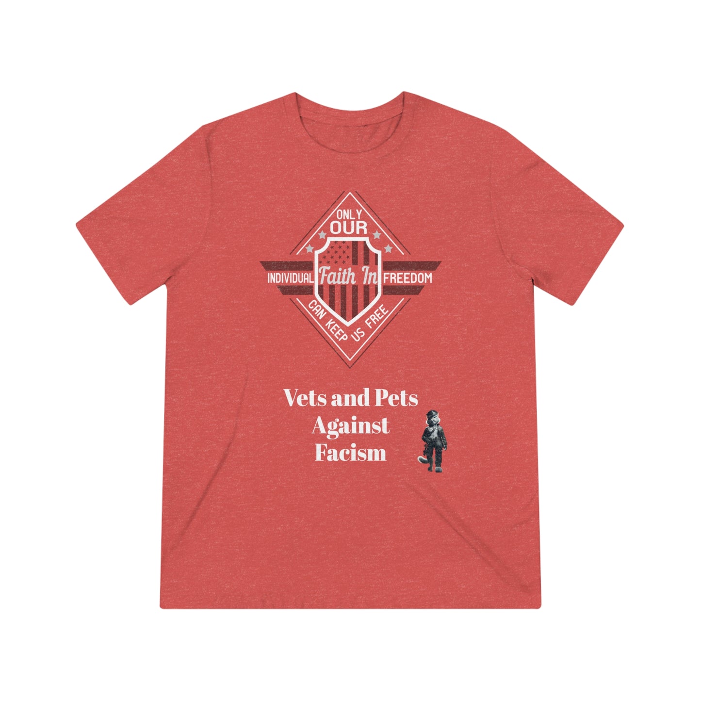 Vets and Pets Against Facism Tee