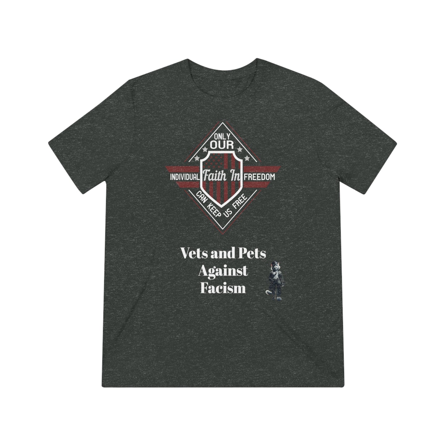 Vets and Pets Against Facism Tee